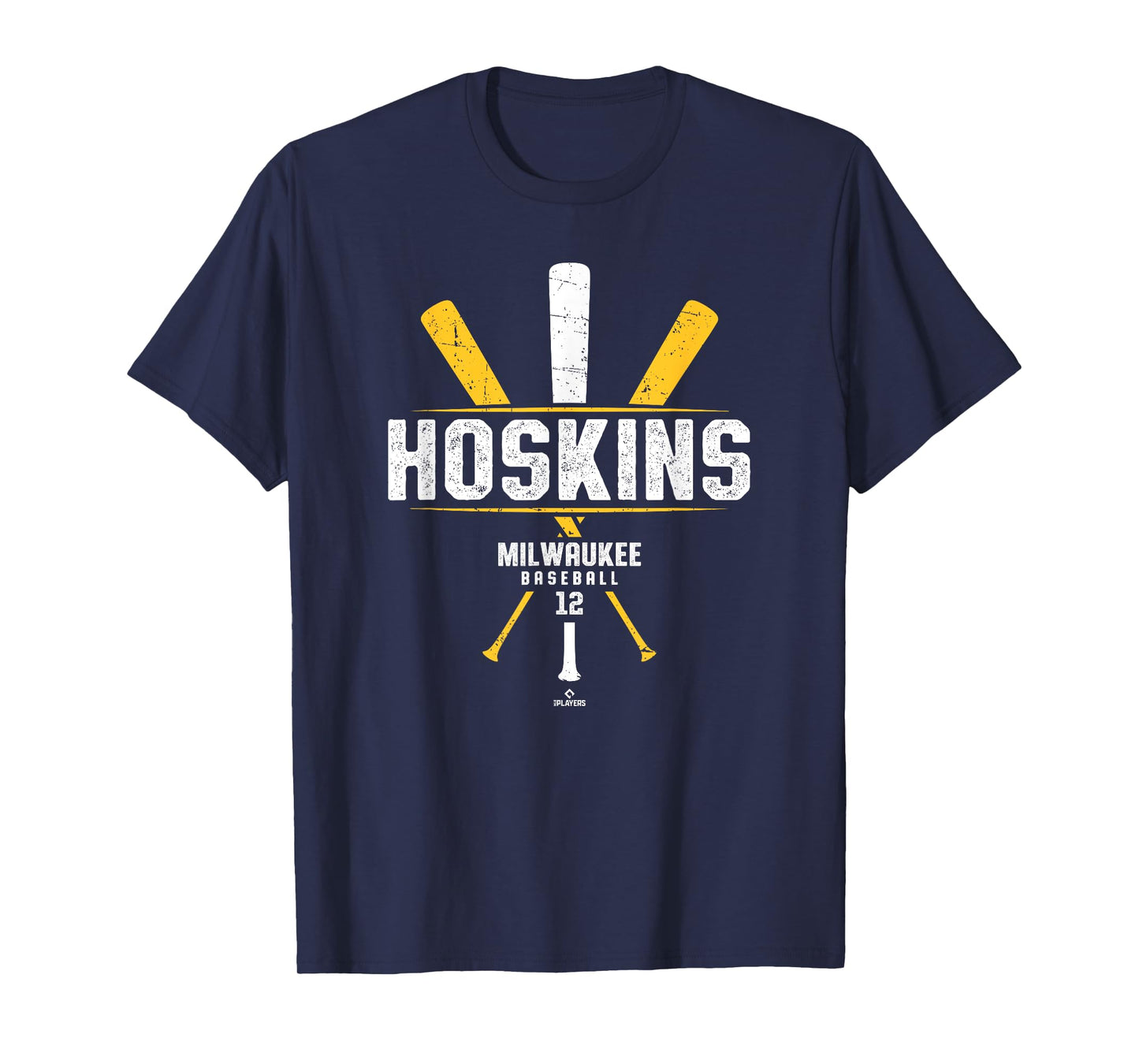 Vintage Baseball Bat Gameday Rhys Hoskins Milwaukee Baseball T-Shirt