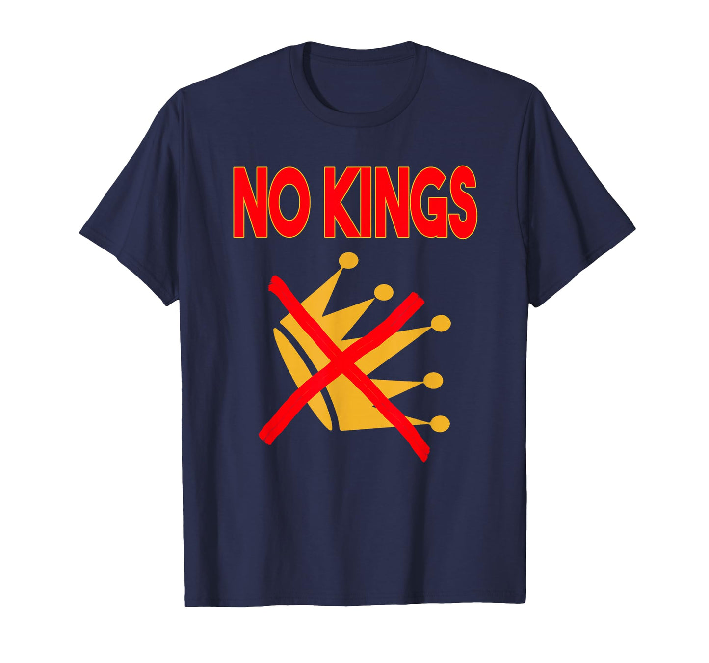 No Kings Patriotic Men Women Liberty No Kings in America T-Shirt