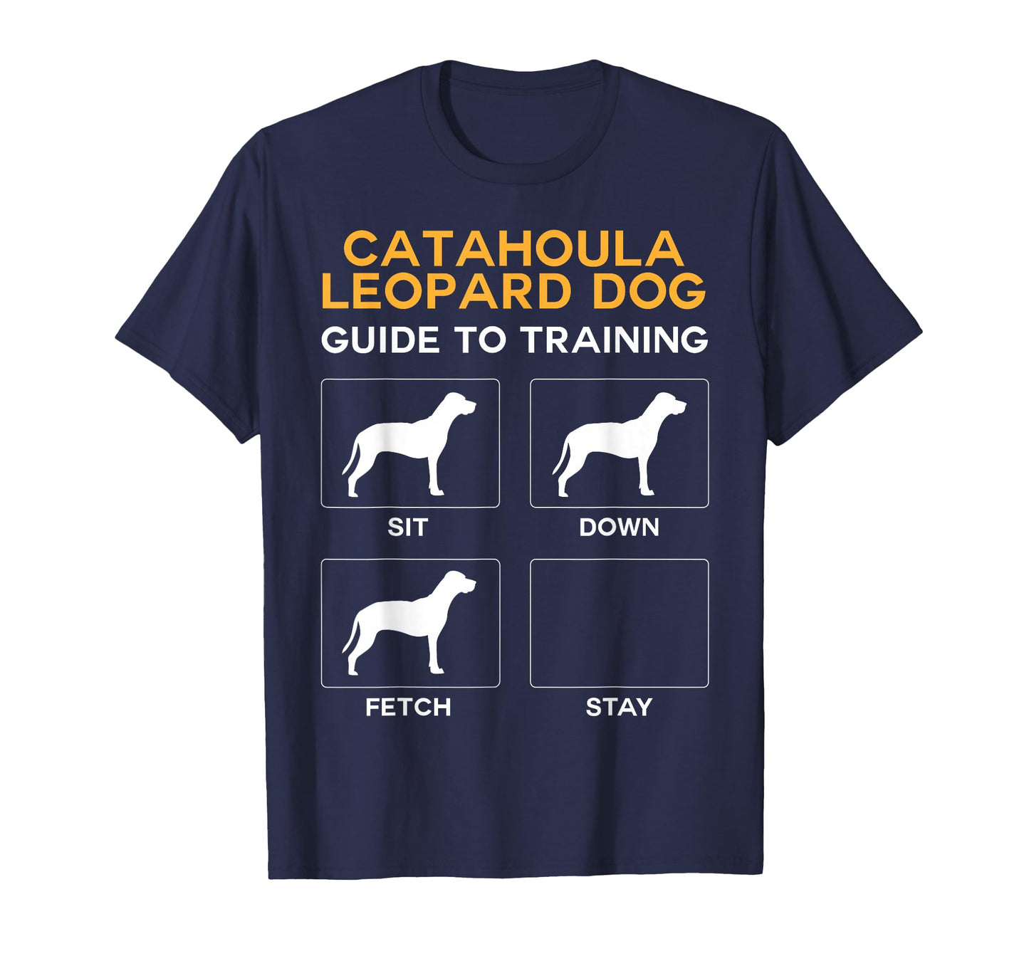 Check out my other Catahoula Leopard Dog T-shirts Unisex Adult Black Cartoon Leopard Dog Guide To Training Dog Obedience T-Shirt