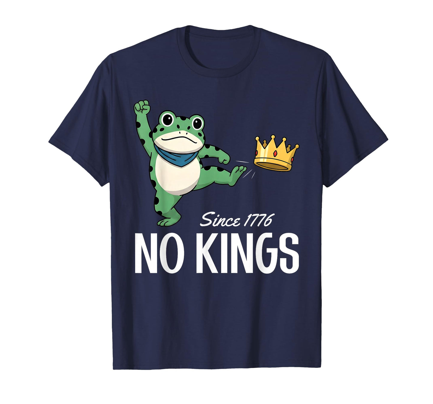 NO Kings Portland Frog Protest Slogan - Resist Statement USA T-Shirt