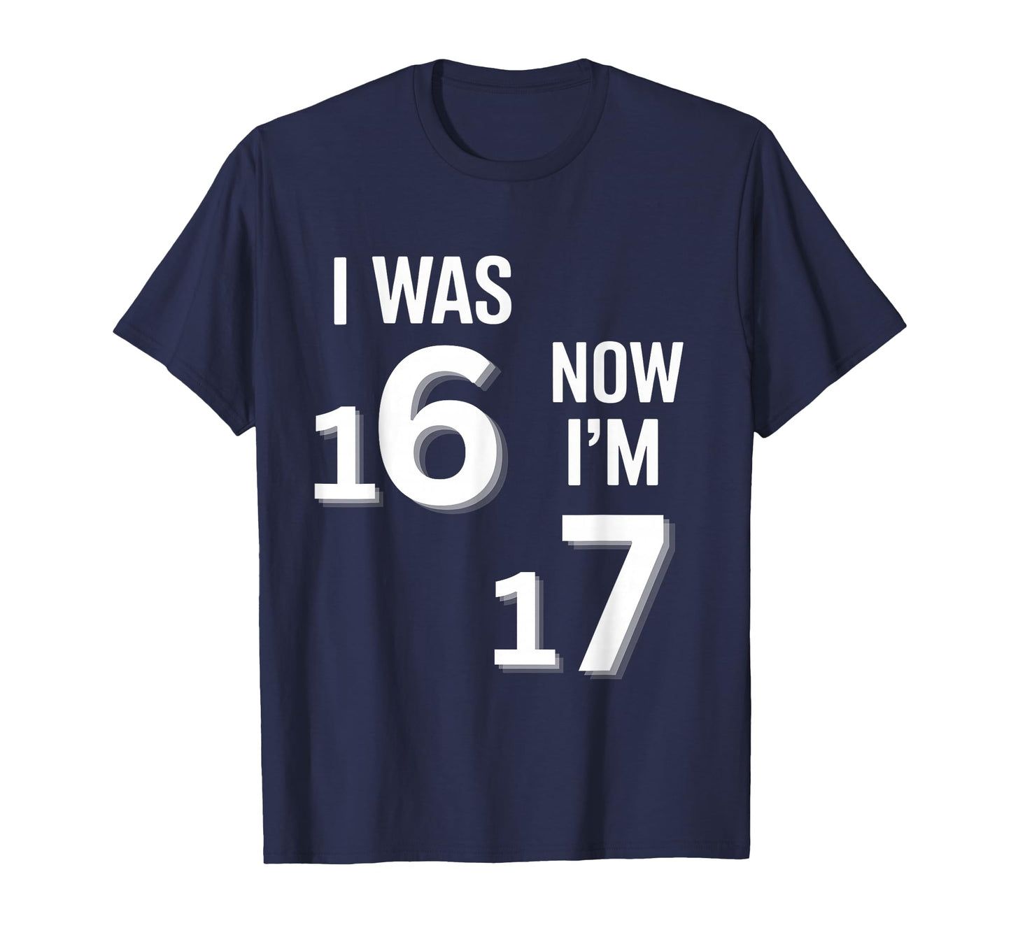 17 Years Old Birthday Shirt -I was 16 Now I'm 17 Funny 67 T-Shirt