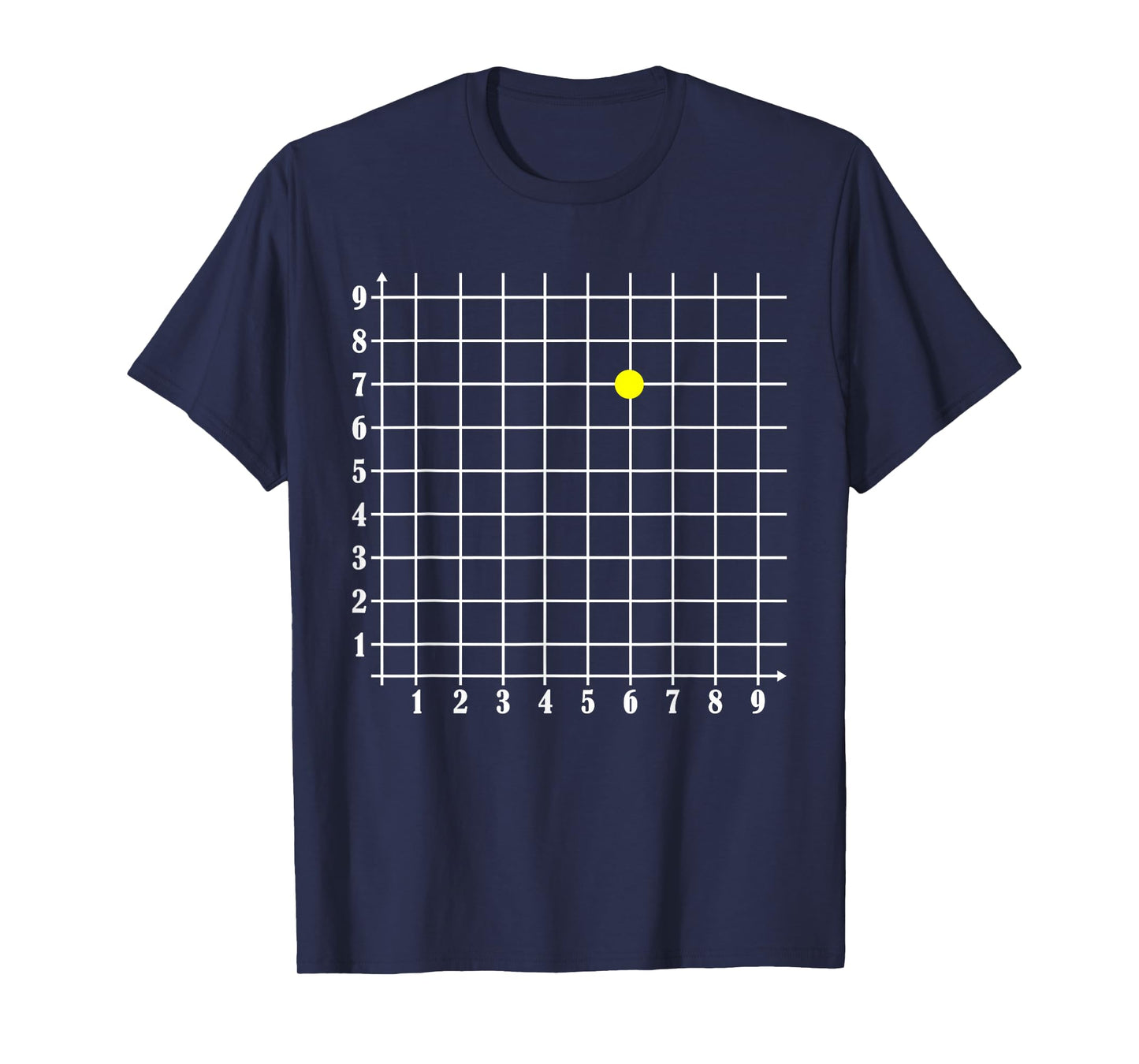 Coordinate (6,7) Funny Math Teacher 67 Math Lover Science T-Shirt