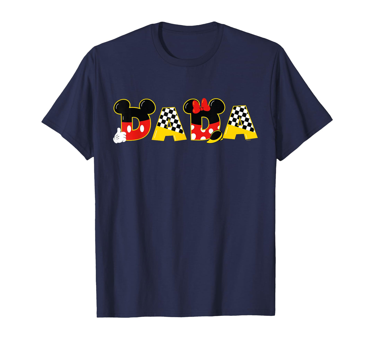 Disney Mickey Minnie Dada Father's Day Birthday Family Trip T-Shirt