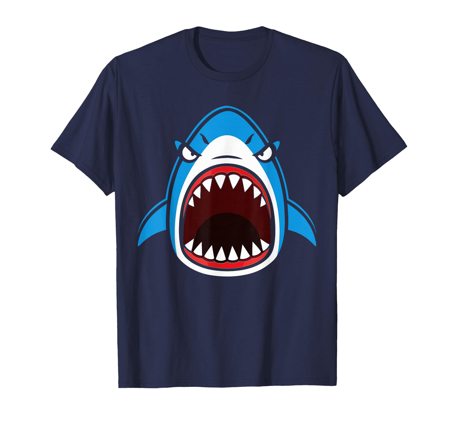 Halloween Shark Costume Adult, Spooky Scary Shark Jaw T-Shirt