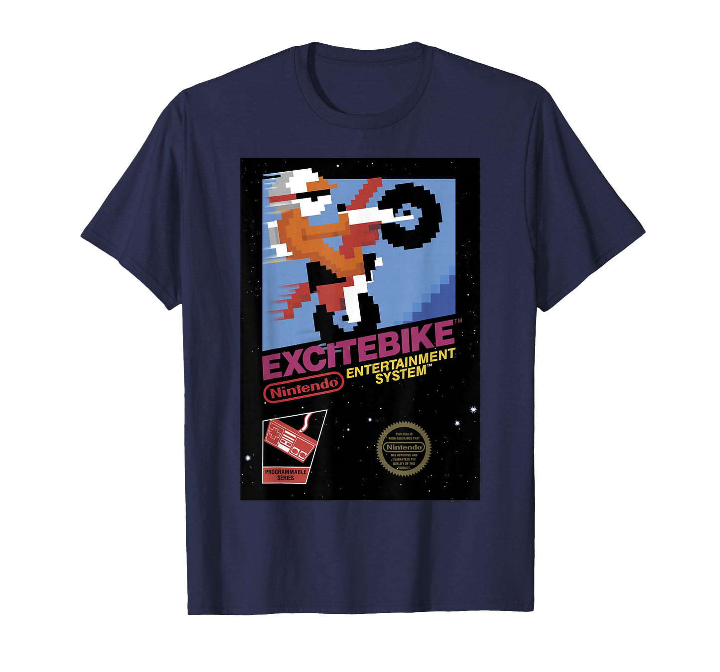 Nintendo NES Excitebike Game Retro Vintage Graphic T-Shirt T-Shirt