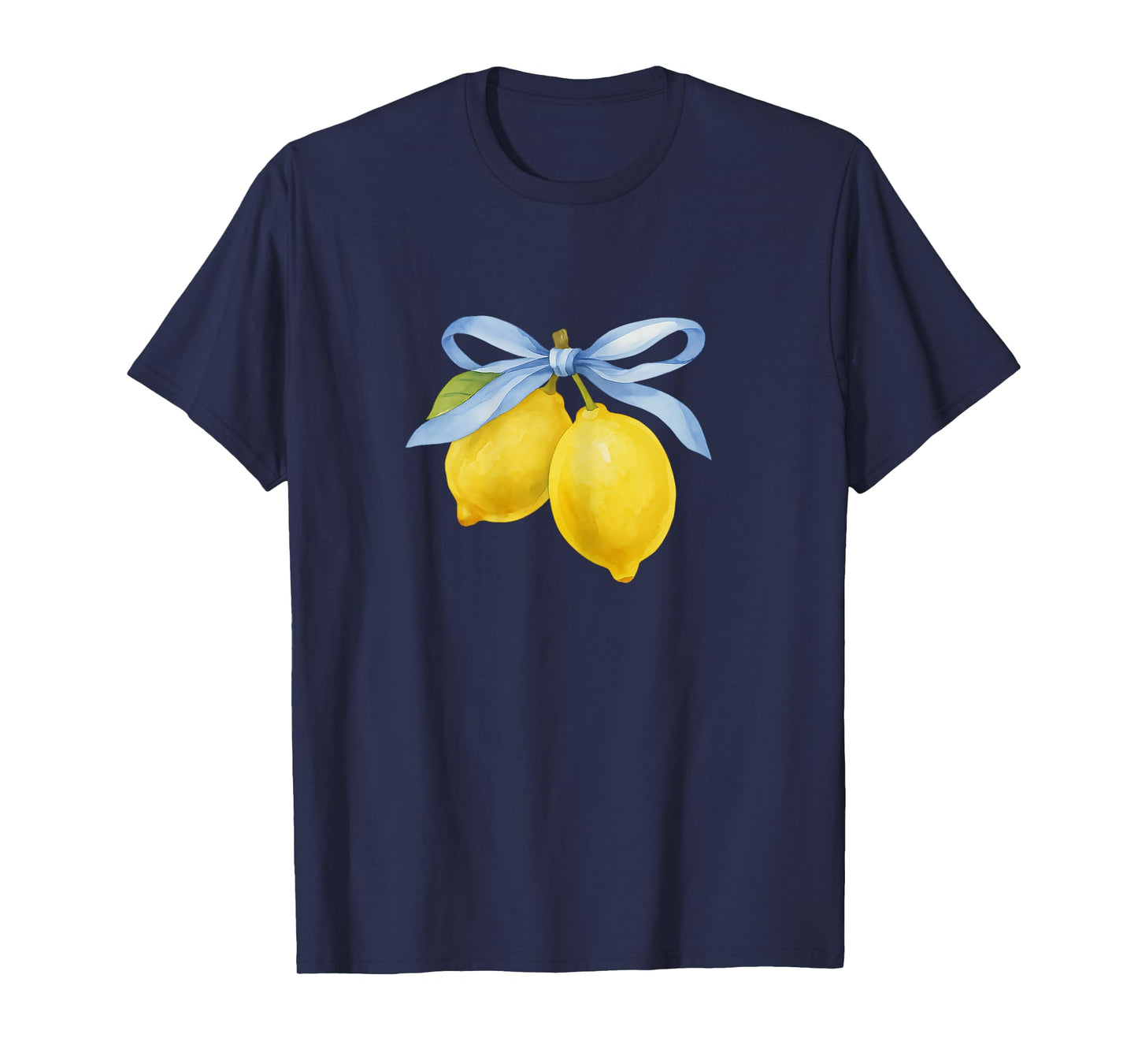 Lemon Graphic Tees for Women Girls Fruit Coquette Bow y2k T-Shirt