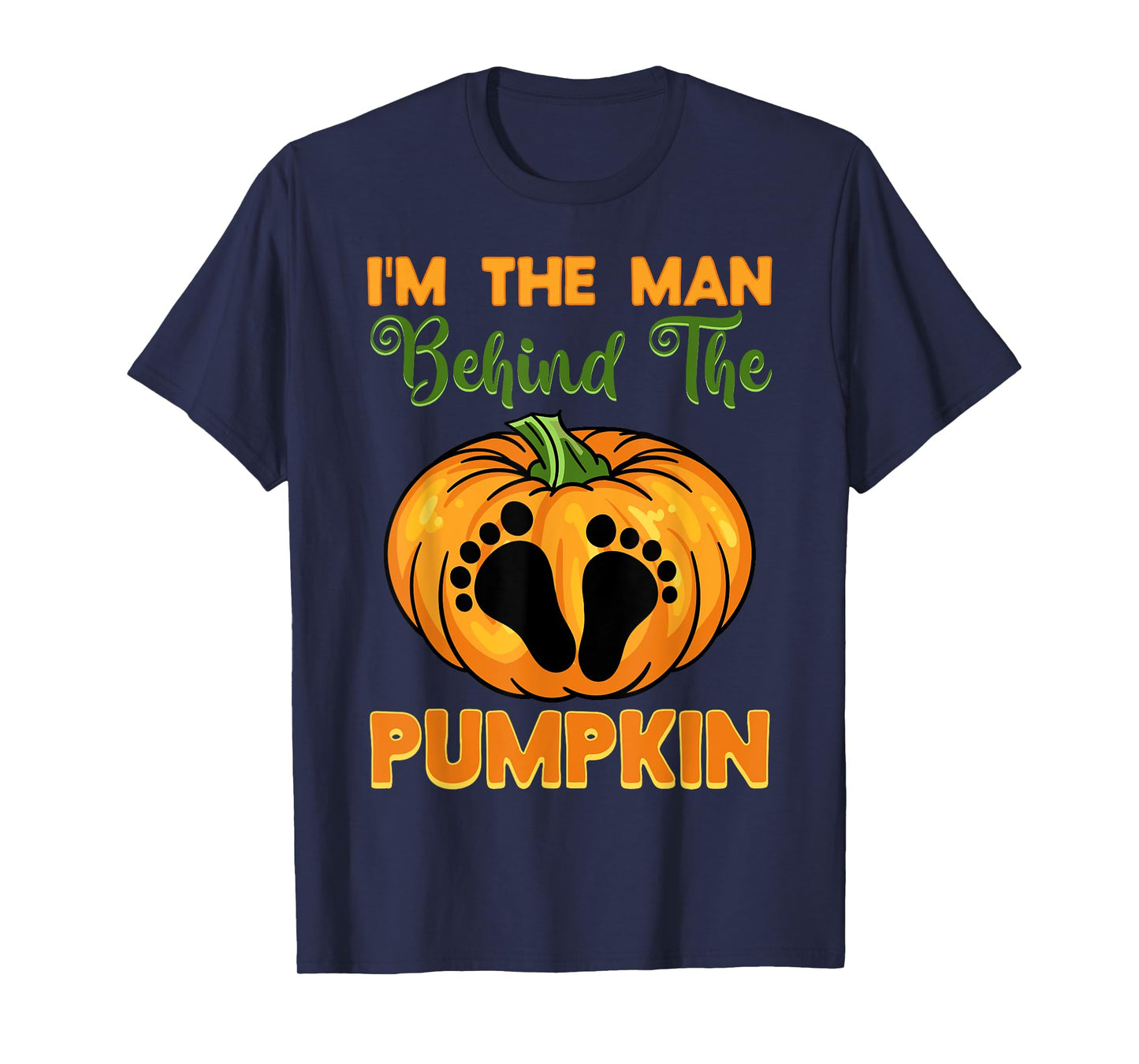 Halloween Gender Reveal Party The Man Behind The Pumpkin T-Shirt