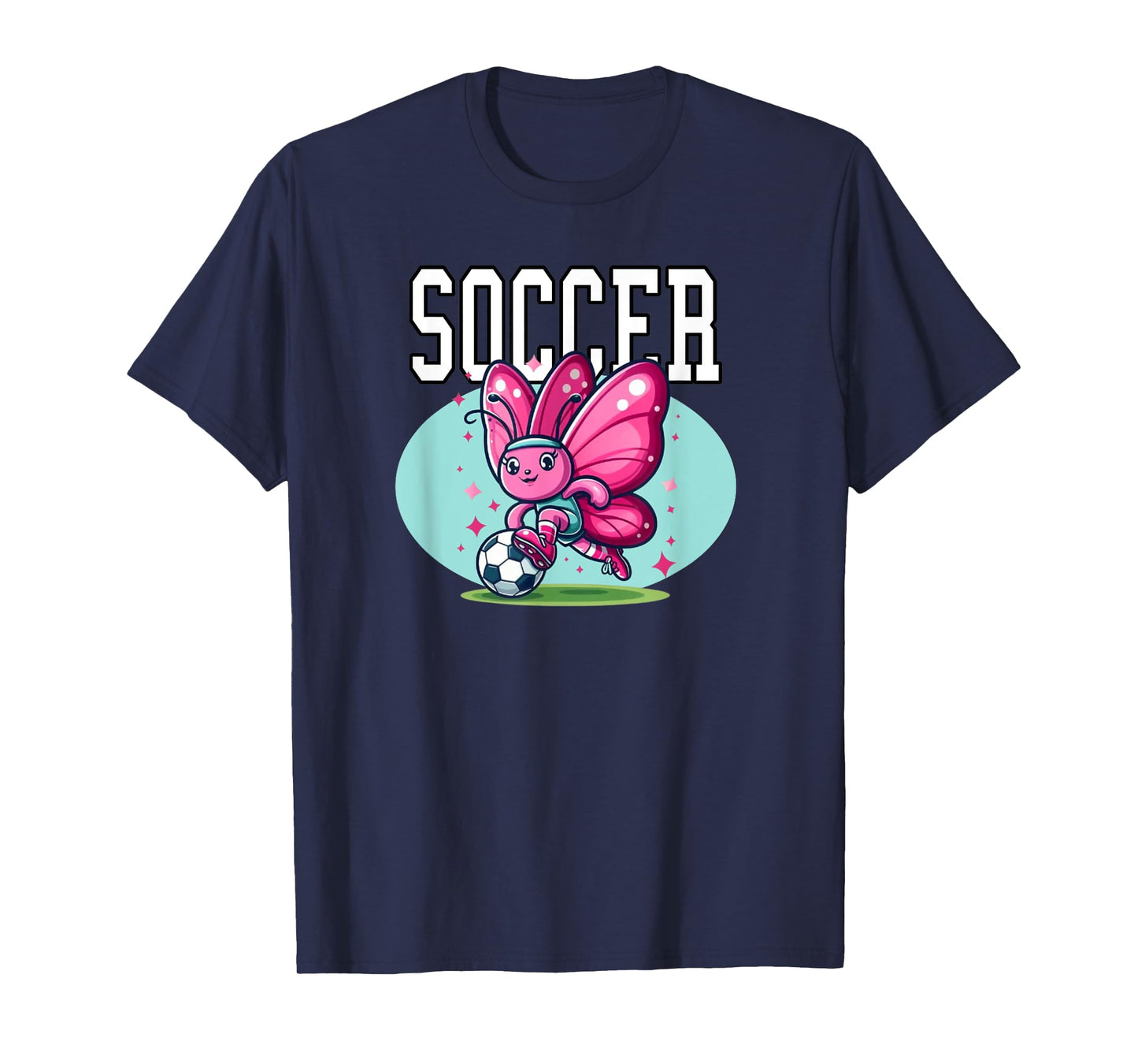 Soccer Butterfly Playing Soccer T-Shirt