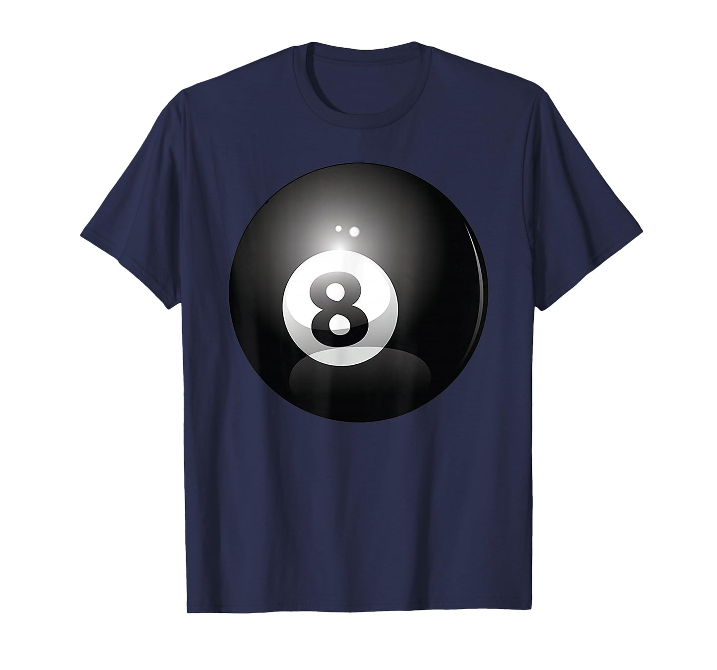 8 Ball Billiards Pool Player Eight Ball Lucky 8 T-Shirt