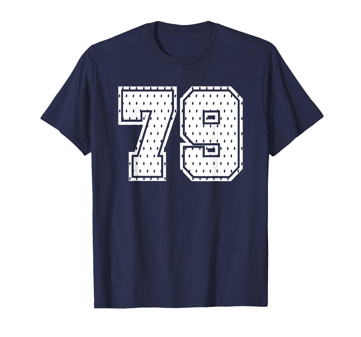 Number 79 Sports Team 79th Jersey Varsity Birthday Football T-Shirt