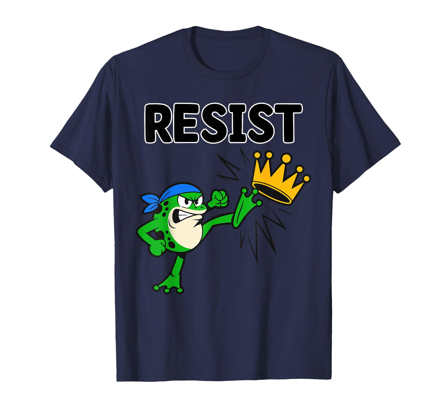 Resist Frog Protest No Kings in America Men Women Portland T-Shirt
