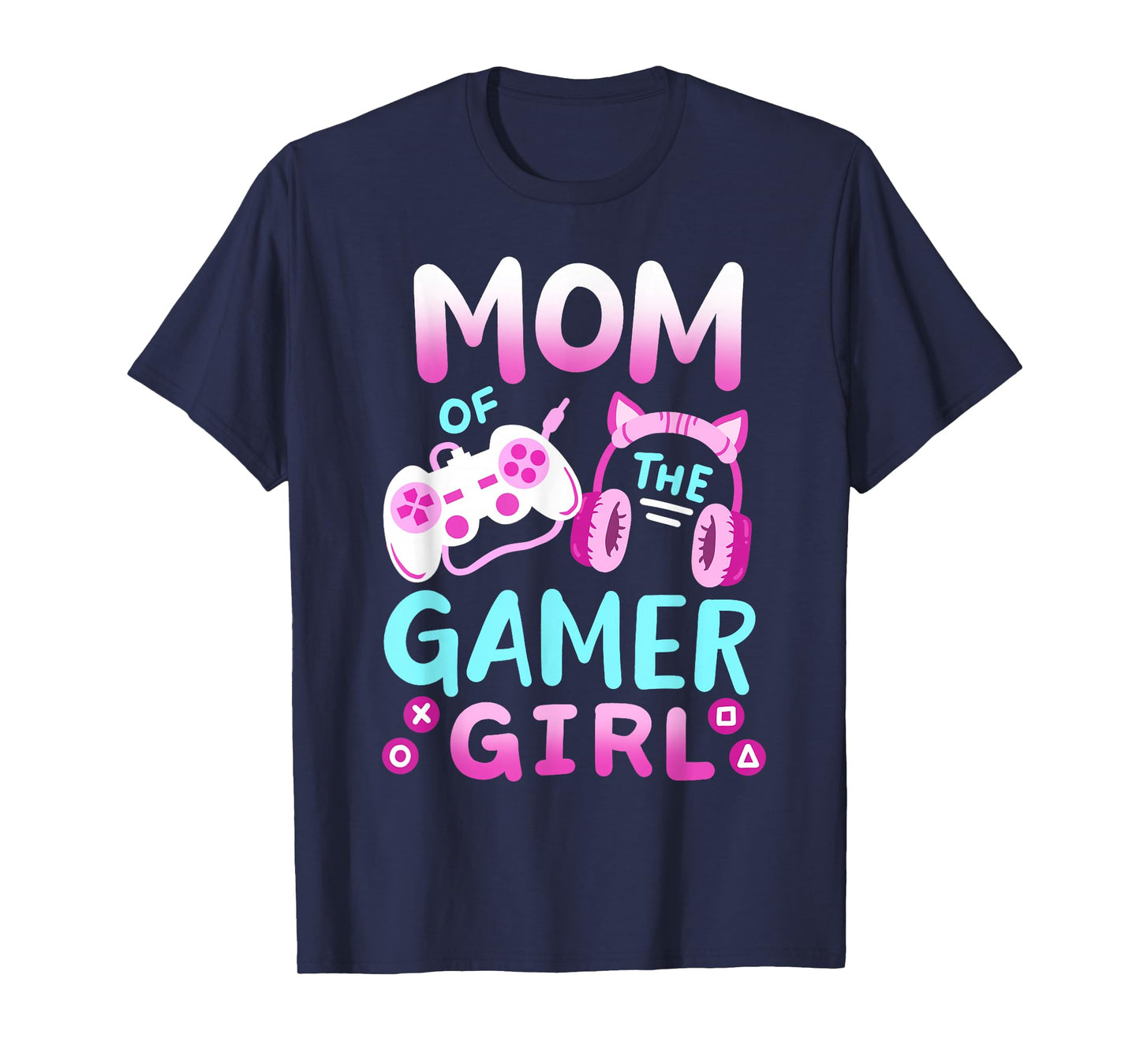 Mom of the Gamer Girl Groovy Birthday Video Game Matching T-Shirt
