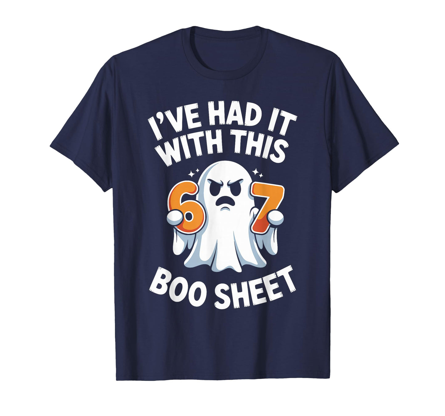 67 Meme Halloween Costume 6 7 Funny Boo Sheet Six Seven T-Shirt