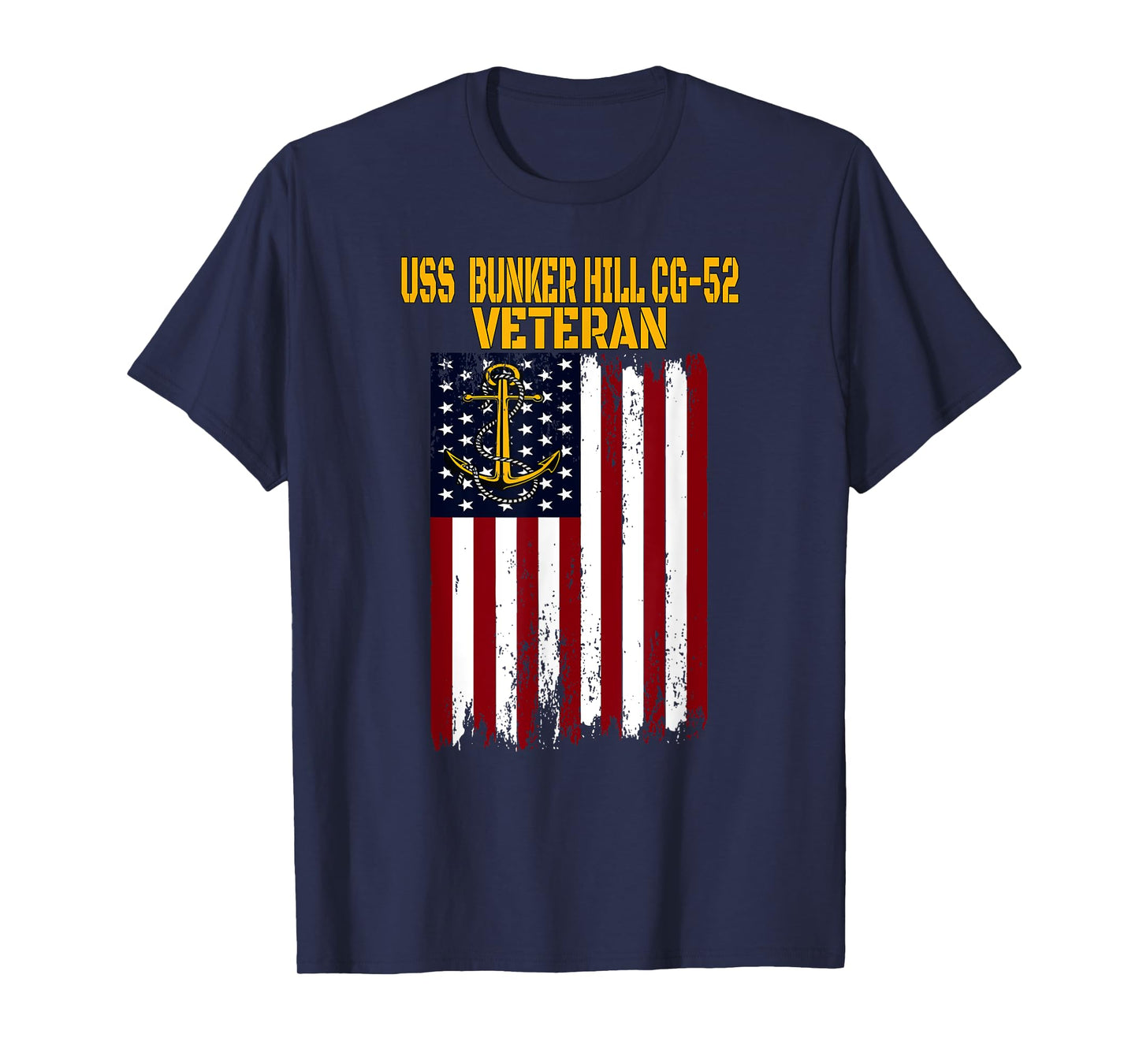 USS Bunker Hill CG-52 Cruiser Veterans Day Father's Day T-Shirt