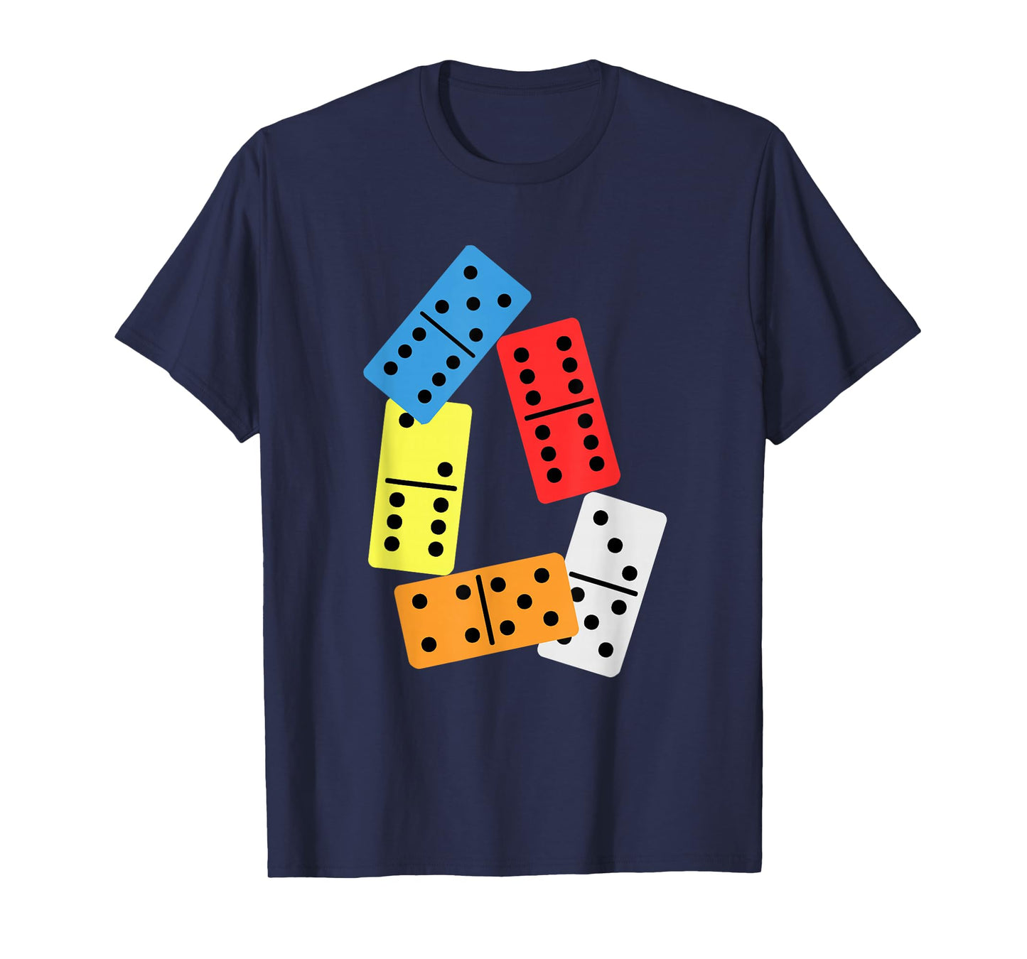 Colorful Domino Tiles Dominoes Domino Effect Tactics Gift T-Shirt
