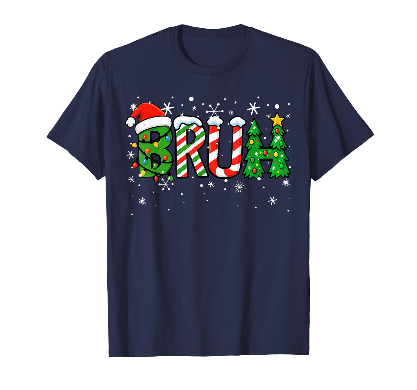 Christmas Shirts for Kids Boys Bruh Funny Christmas Teens T-Shirt