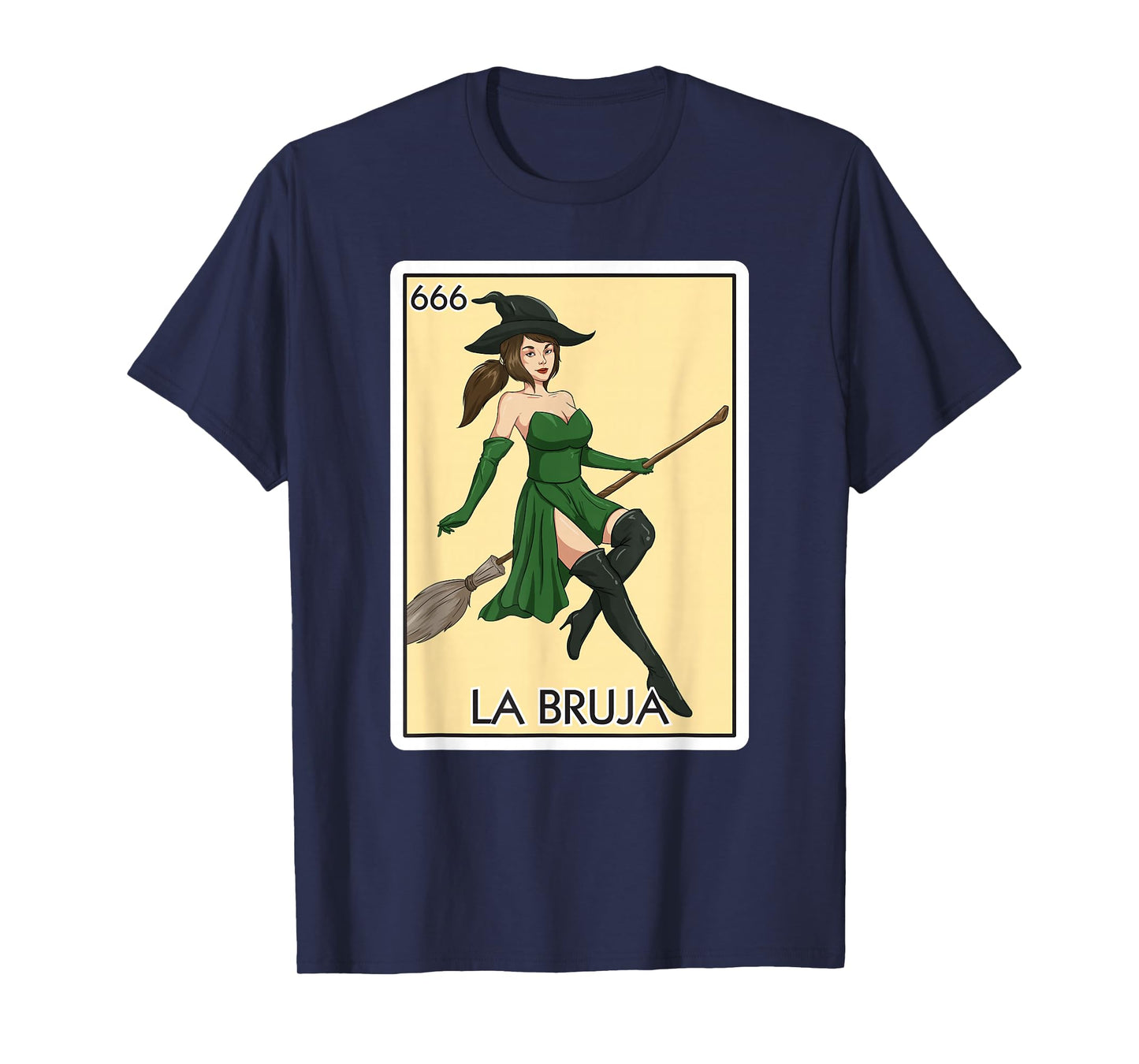 La Bruja The Witch Card Mexican Lottery Card La Bruja T-Shirt