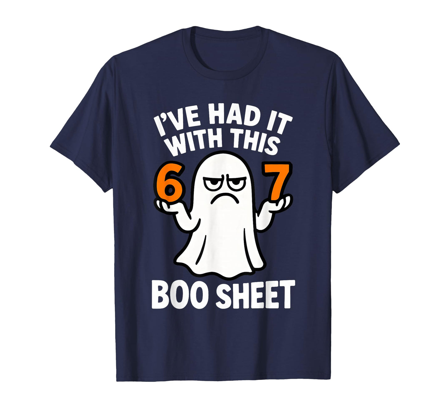 67 Meme Halloween Costume 6 7 Funny Boo Sheet Six Seven 6-7 T-Shirt