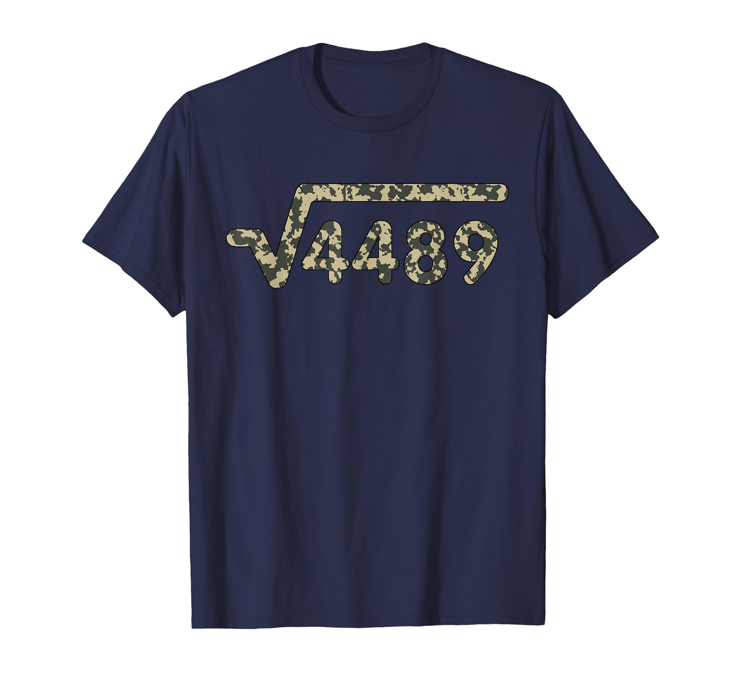 Square Root 4489 Slang Math Teacher Six Seven 6 7 Meme Camo T-Shirt