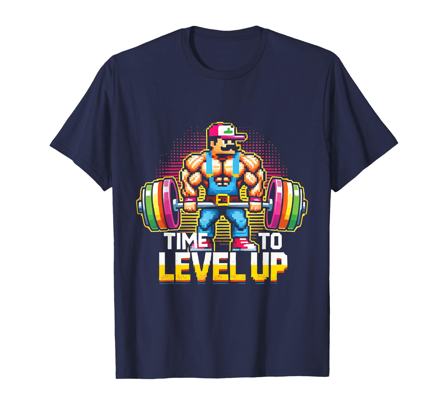 Level Up Video Game Gamer Gym Workout Gaming Fitness Lifting T-Shirt