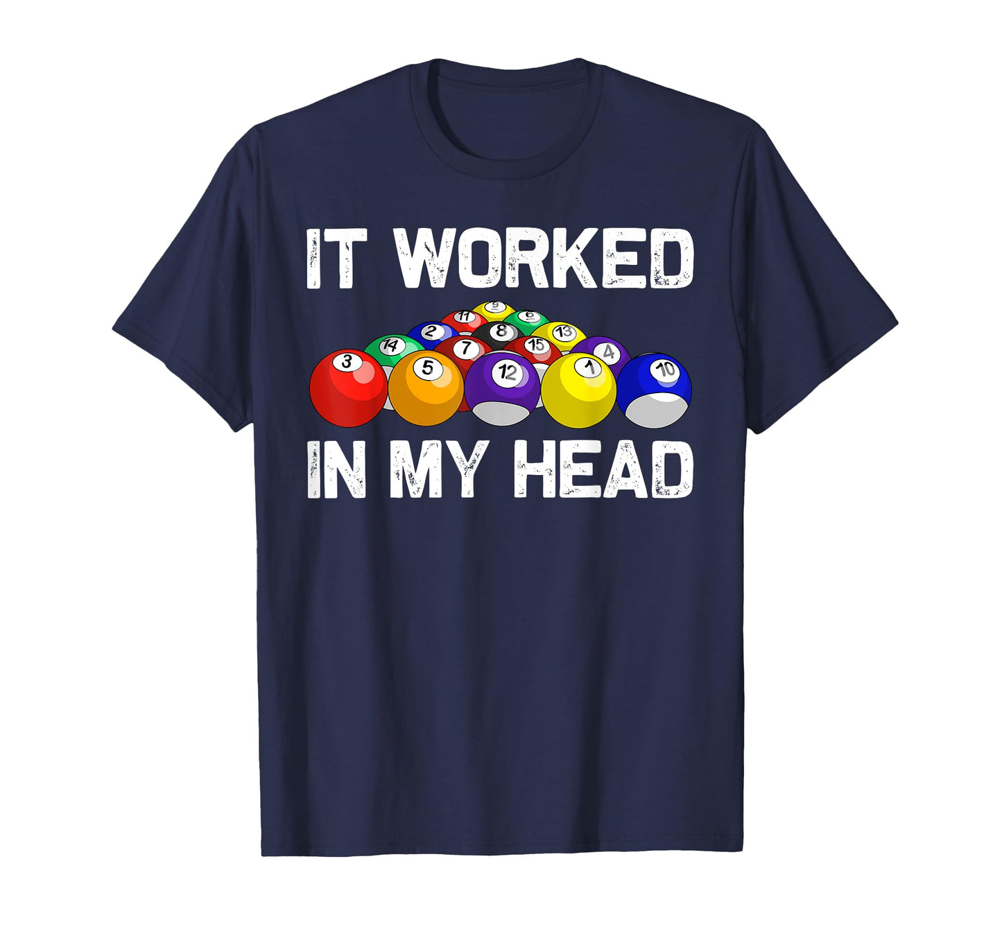 Funny Pool Art For Men Women Billiards Lover Pool Player T-Shirt