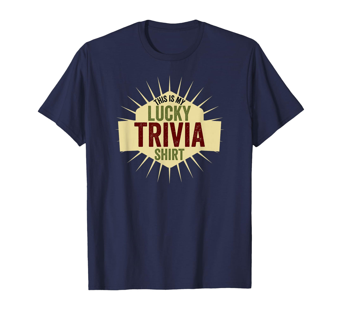 Funny This is My Lucky Trivia Shirt Team Trivia Night T-Shirt