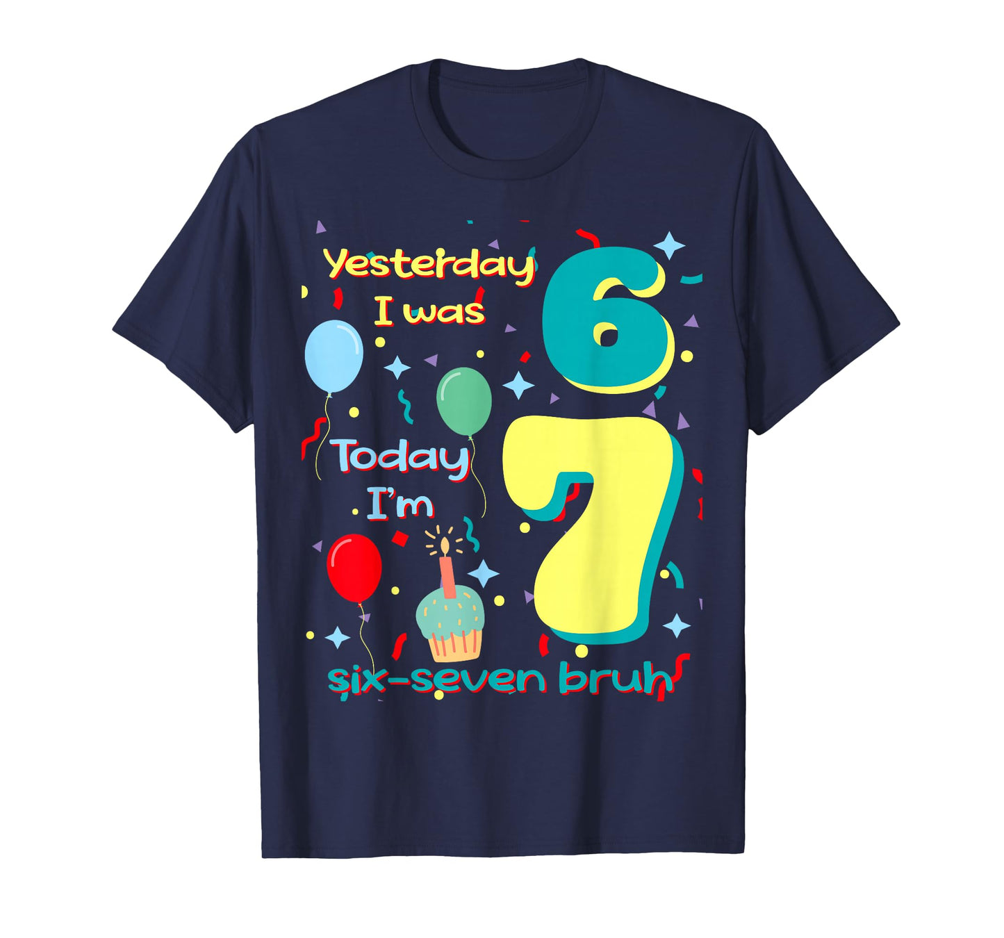 six Seven Meme Birthday T-Shirt