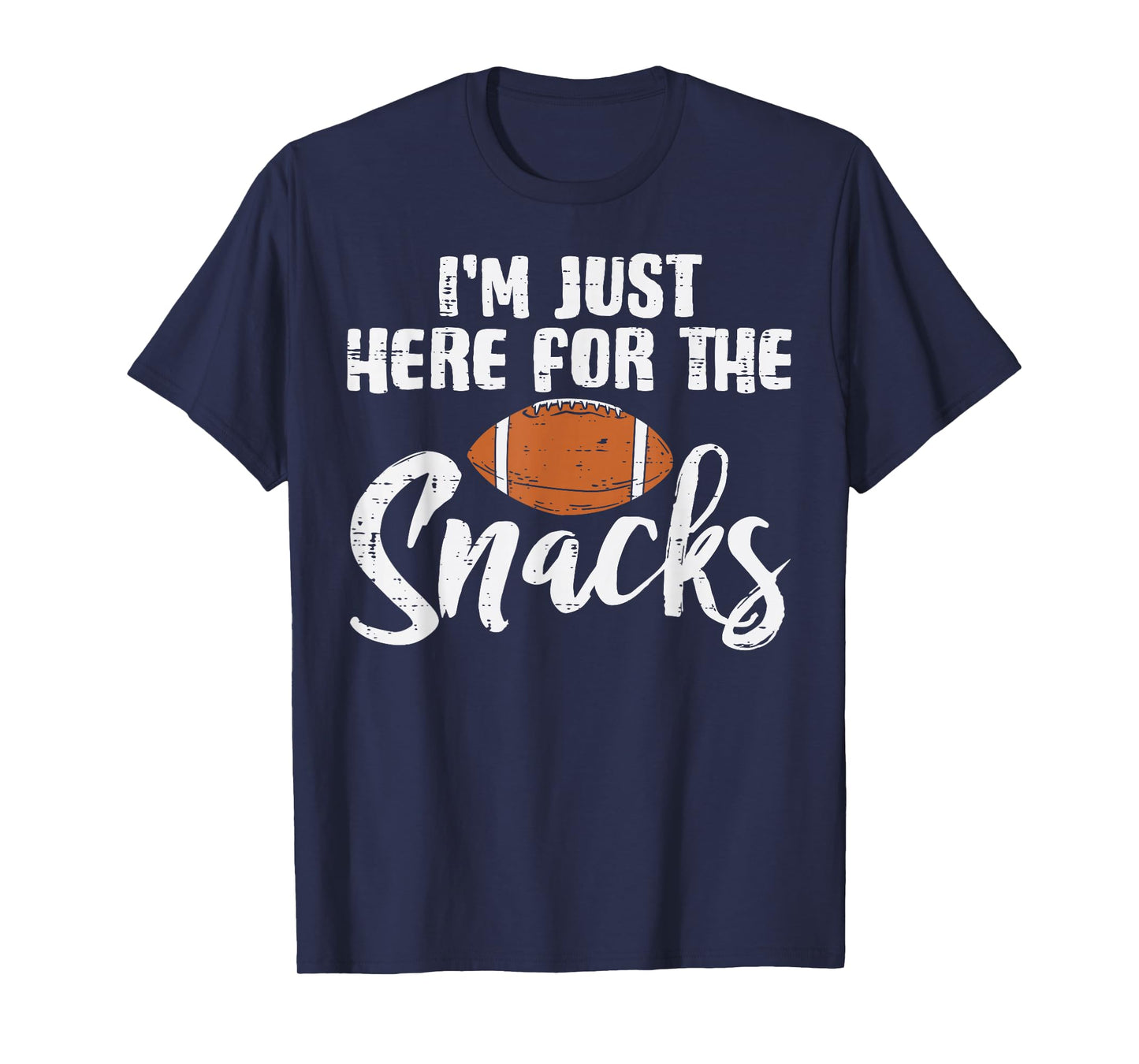 Just Here For The Snacks American Football Funny Women Kids T-Shirt