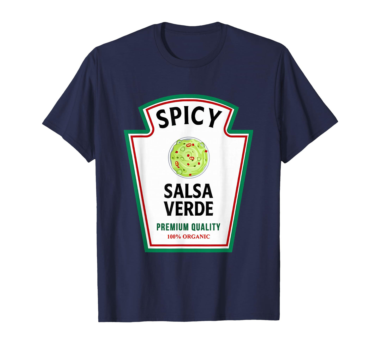 Funny Group Condiments Family Halloween Costume Salsa Verde T-Shirt