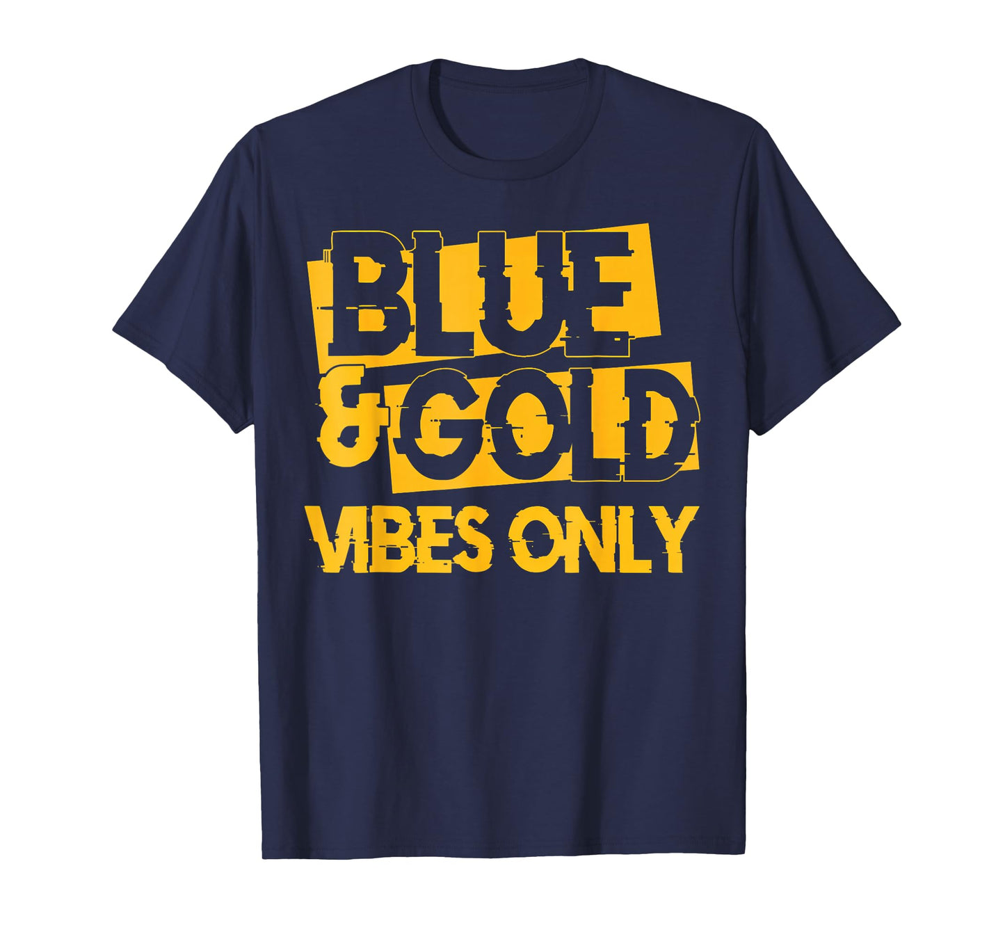 Blue and Gold Game Day Group for High School Football T-Shirt
