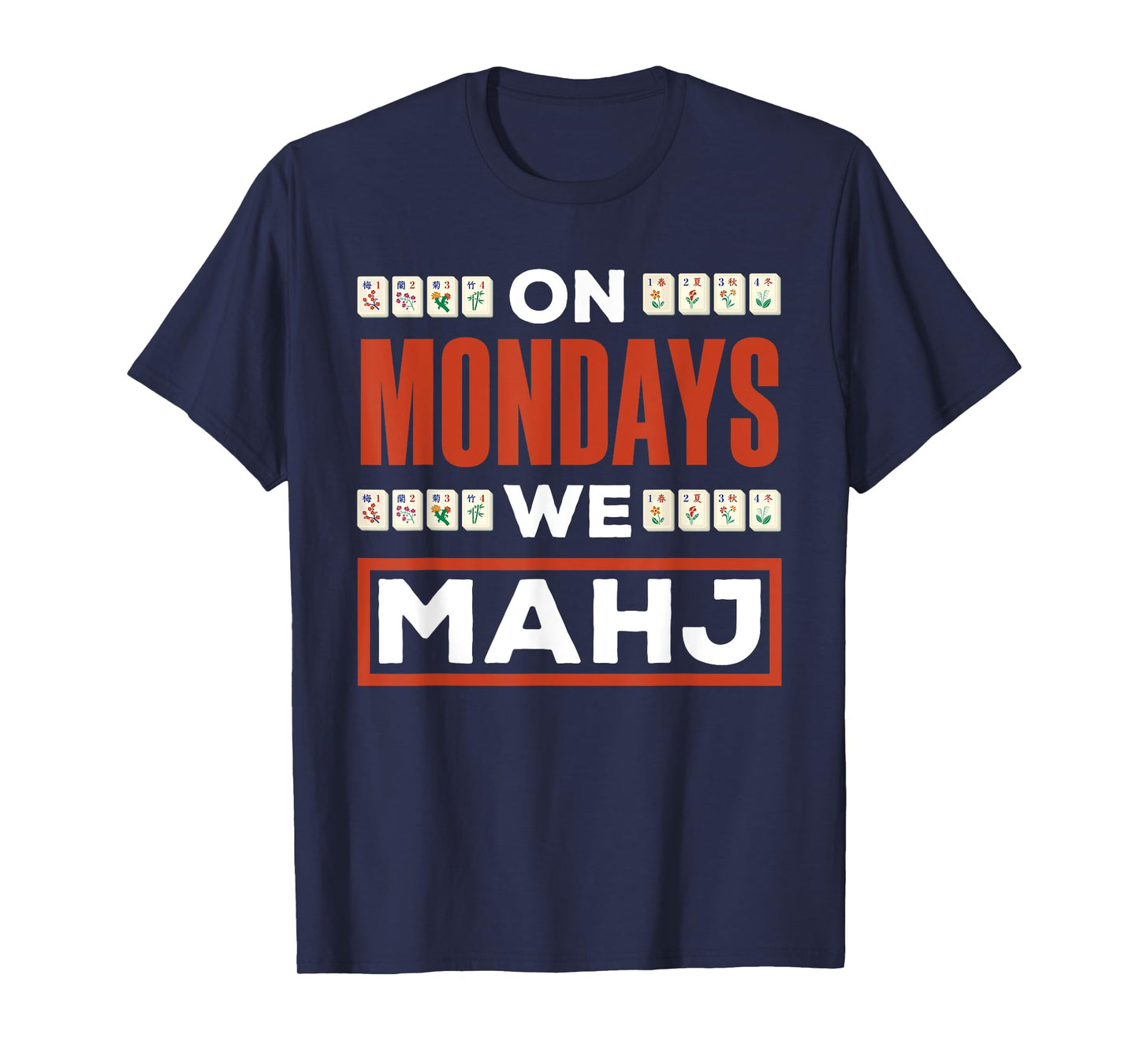 Mahjong American Tiles Player Apparel Men Women Board Games T-Shirt