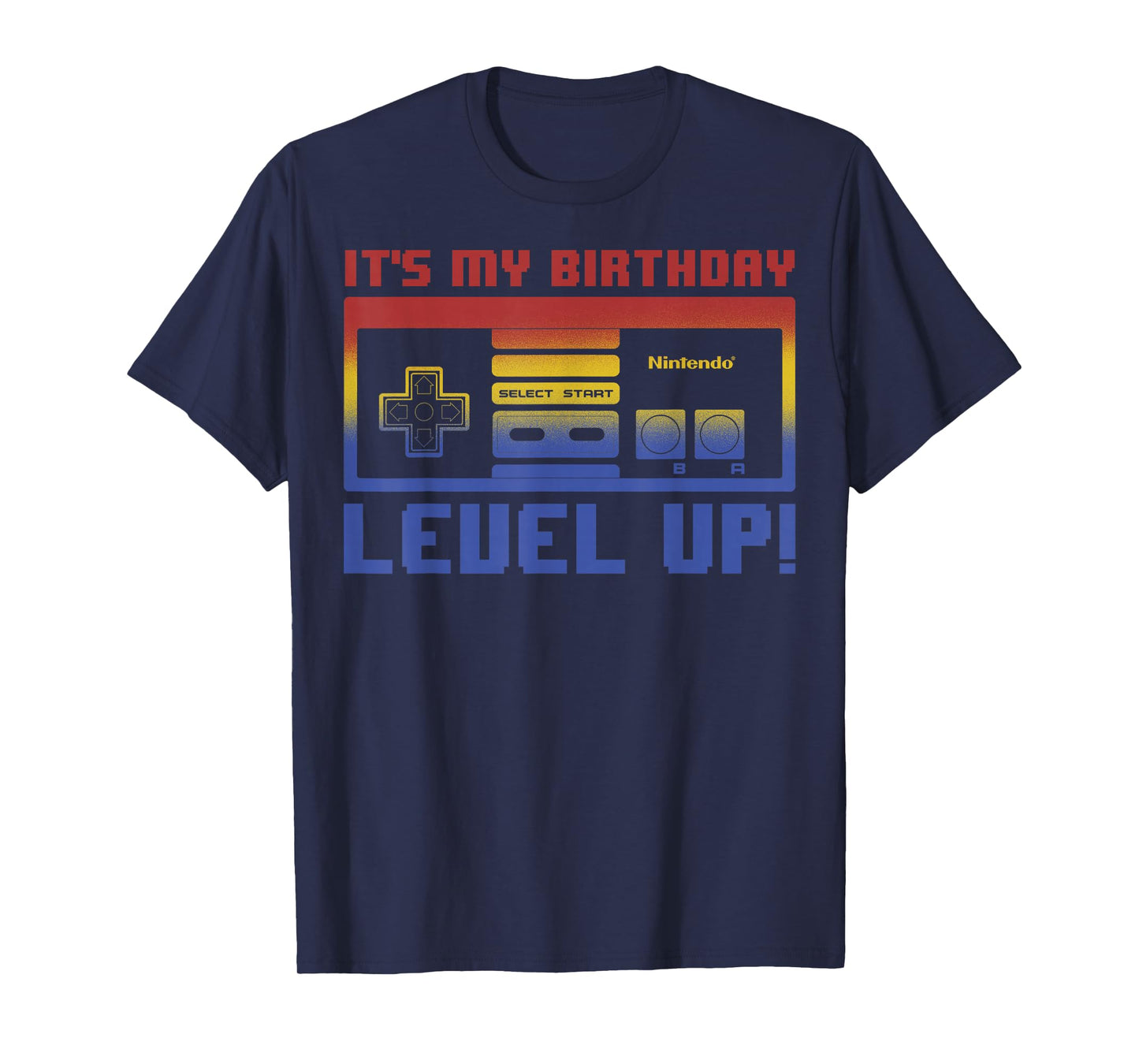 Nintendo It's My Birthday Level Up! SNES Controller T-Shirt