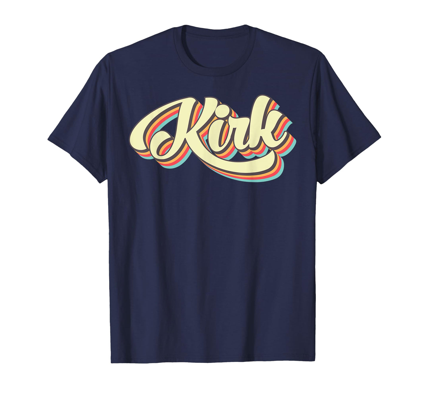 Kirk TShirt Retro Art Baseball Font Vintage T-Shirt