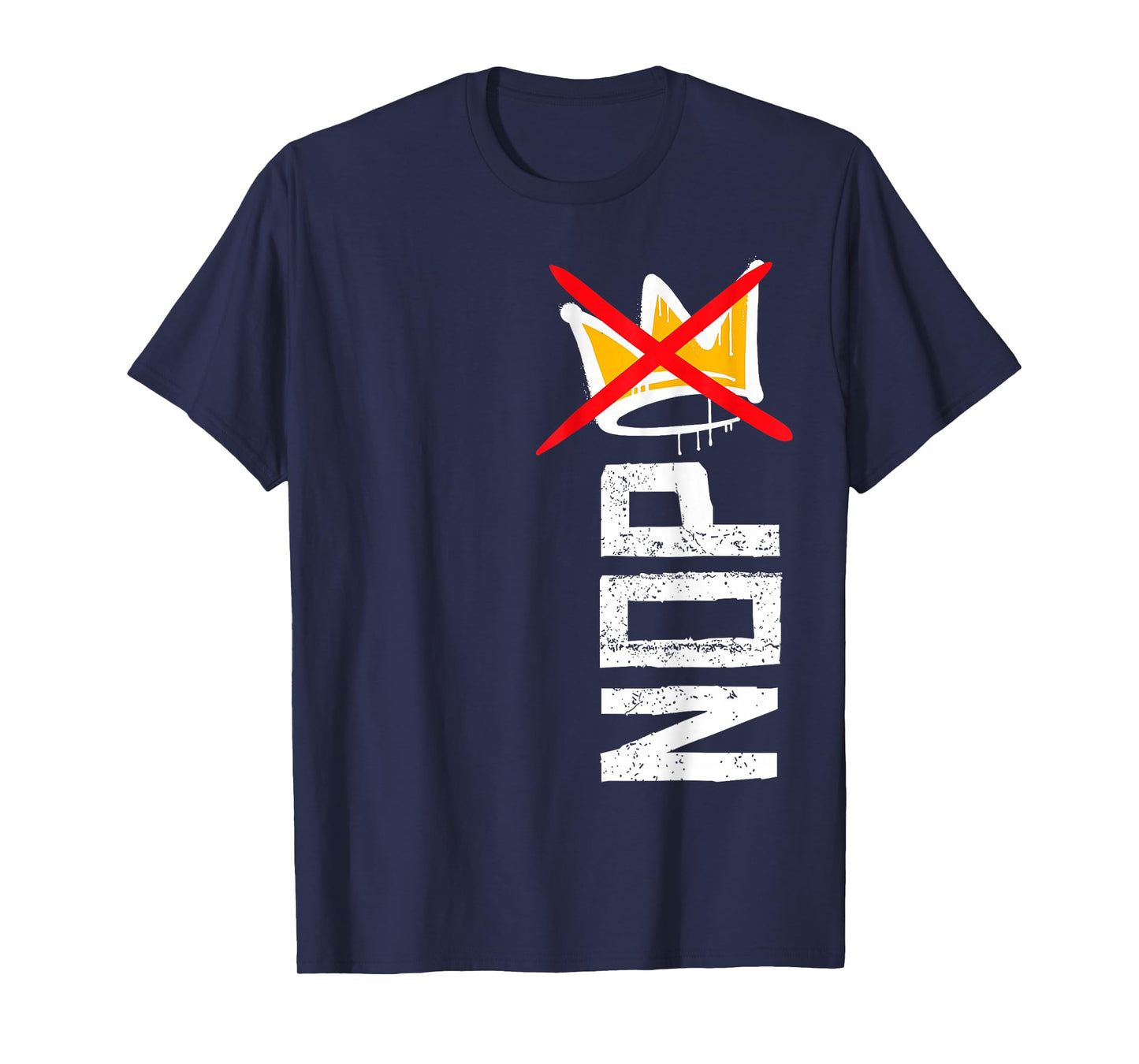 No Kings Protest Sign Vertical T-Shirt