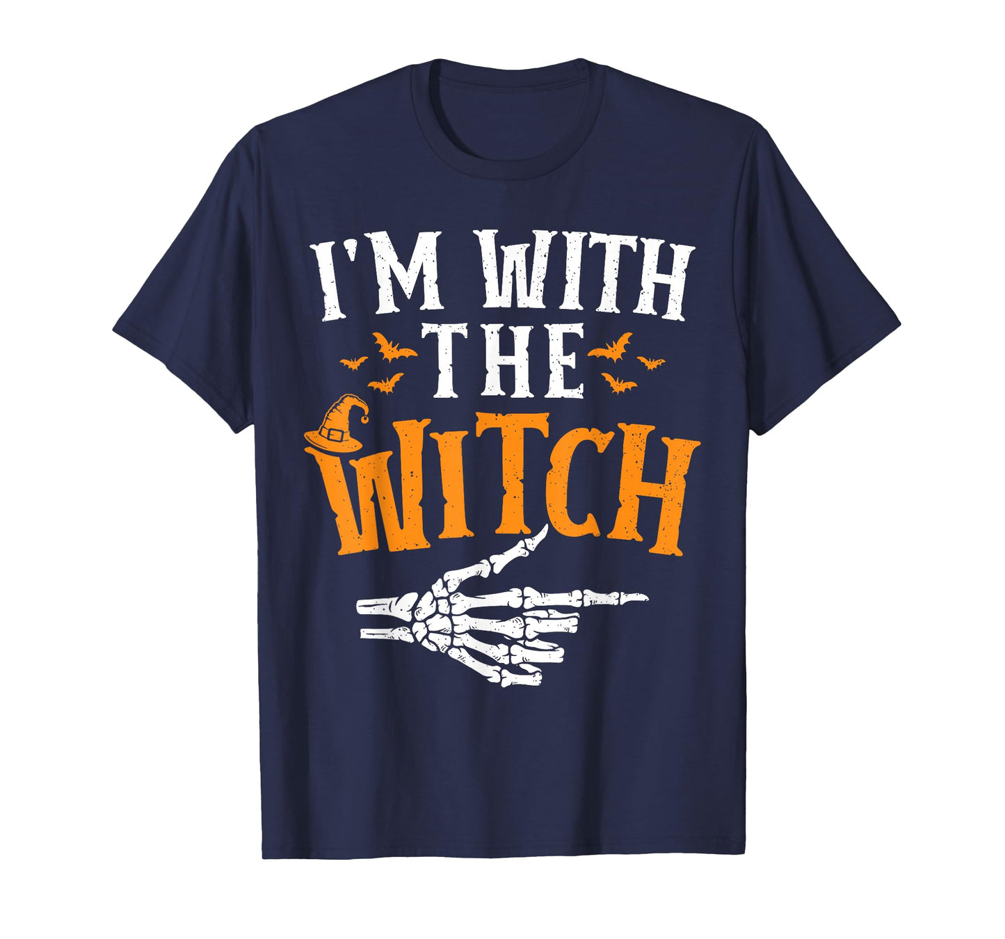 I'm with The Witch Funny Halloween Costume Women Men Kids T-Shirt