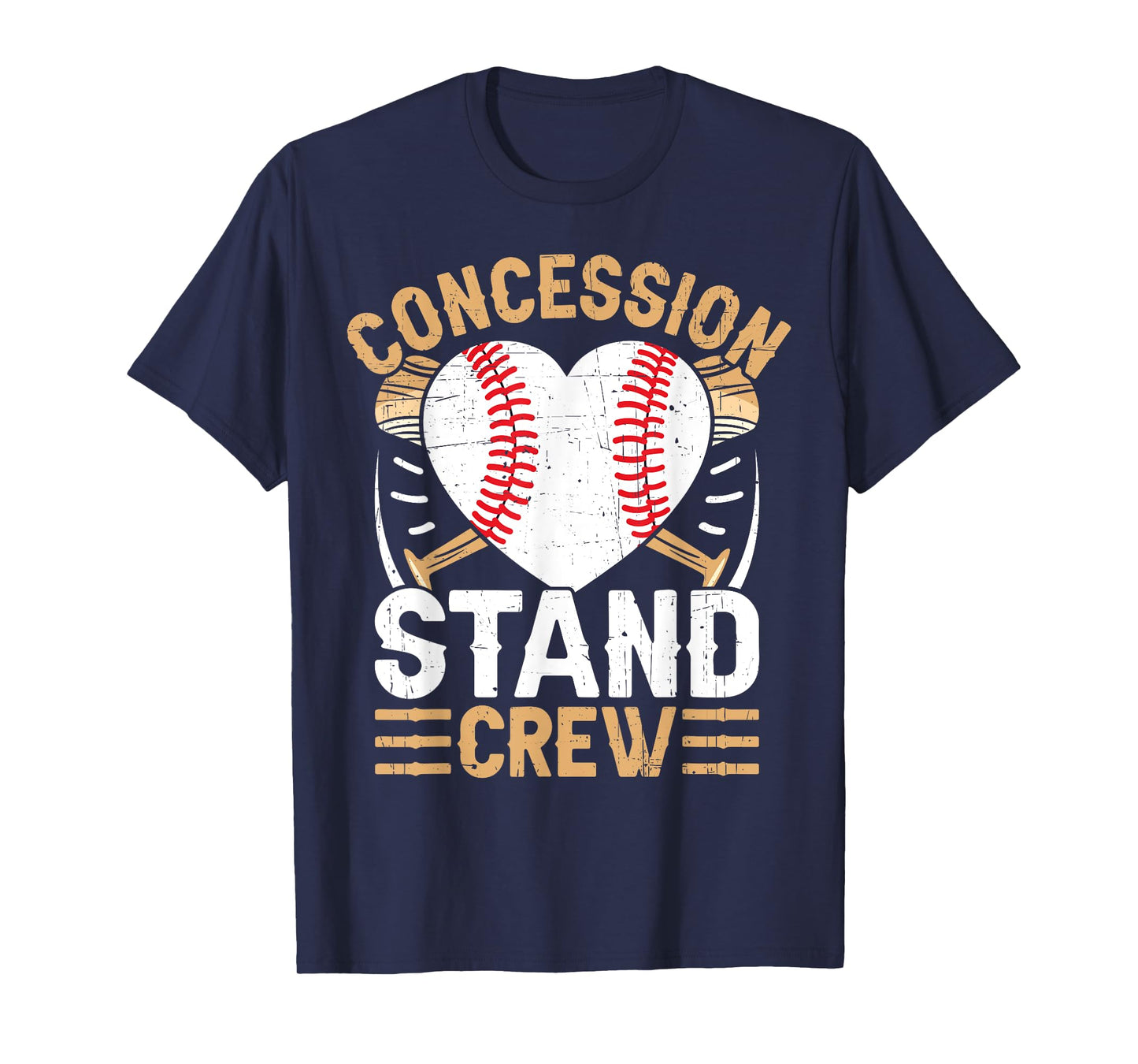 Concession Stand Crew Baseball Game Snack Food Fan Coach T-Shirt