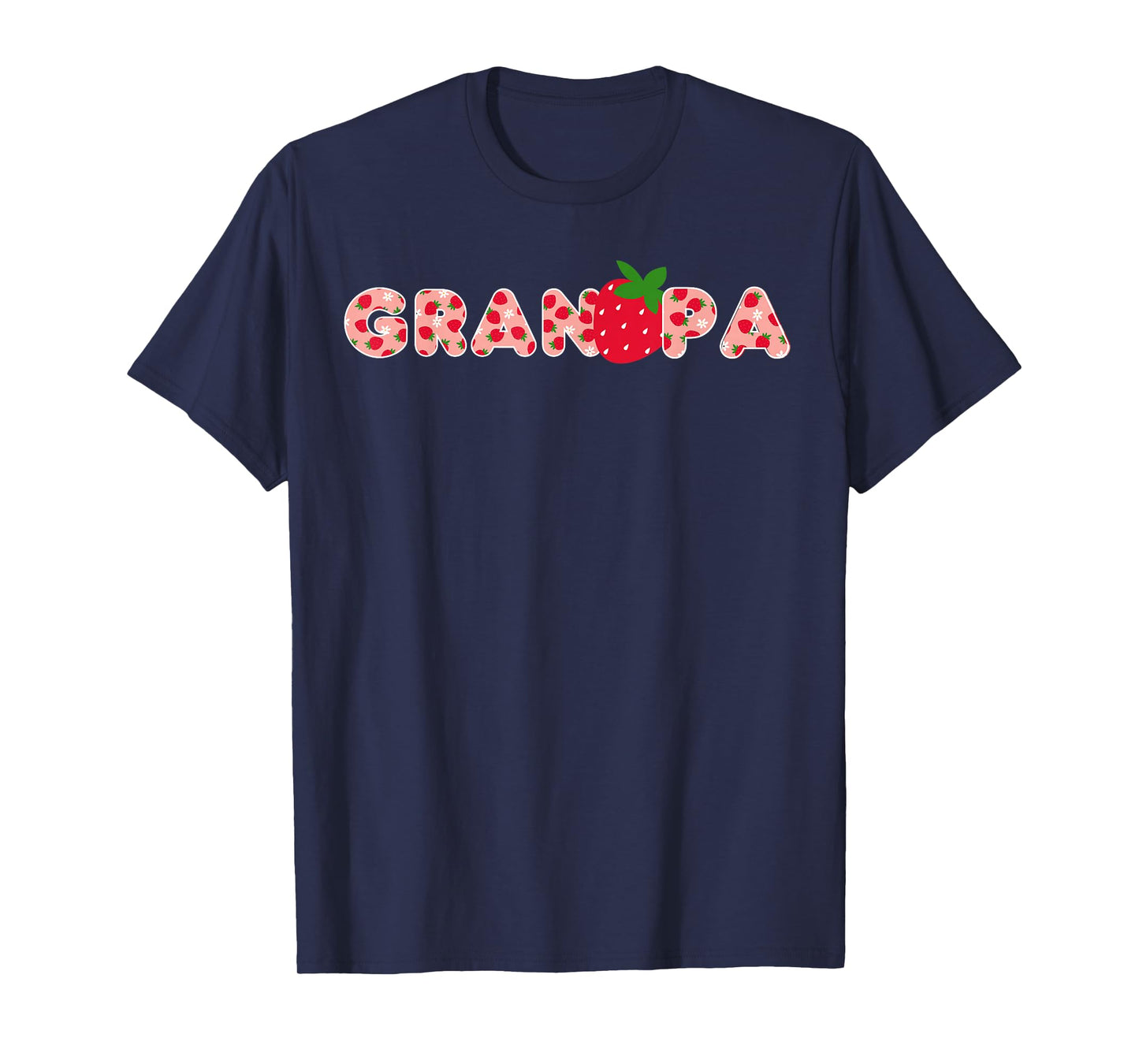 Grandpa Strawberry First Birthday Party Strawberry Birthday T-Shirt