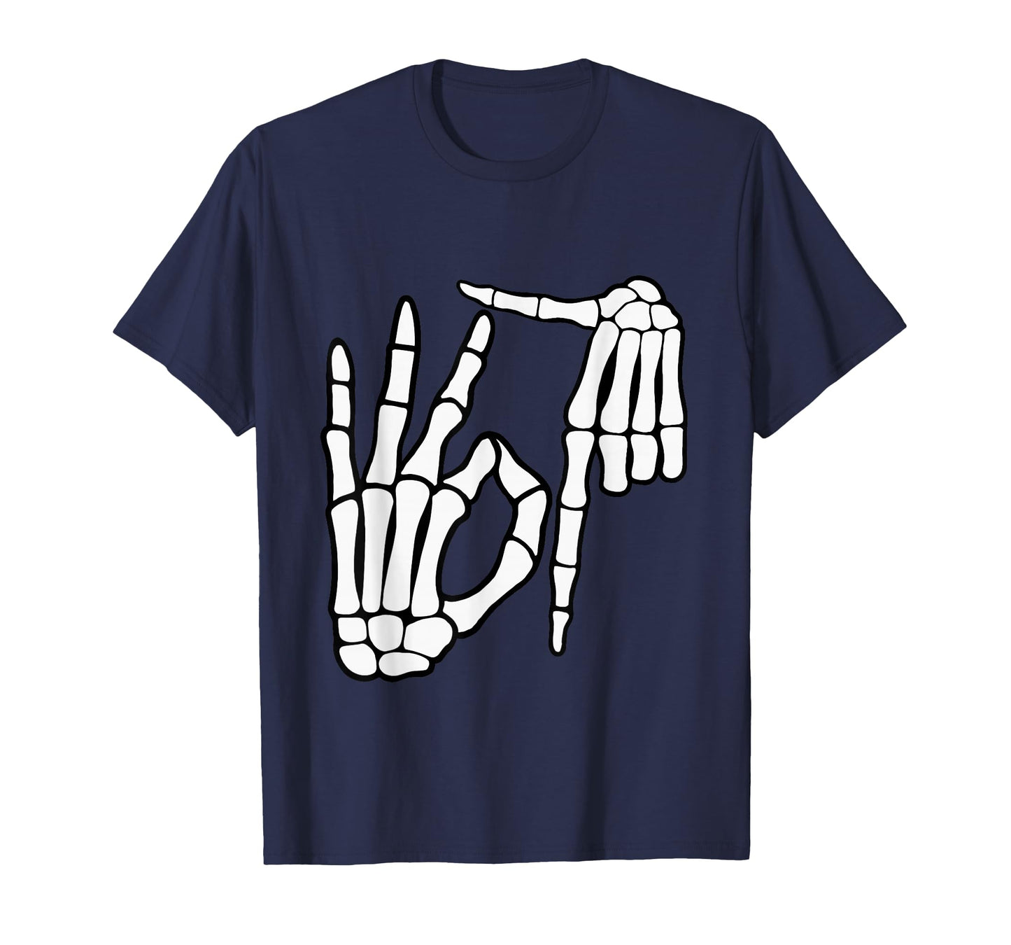 Six Seven 6 7 Meme 67 Skeleton Hand Halloween Costume T-Shirt