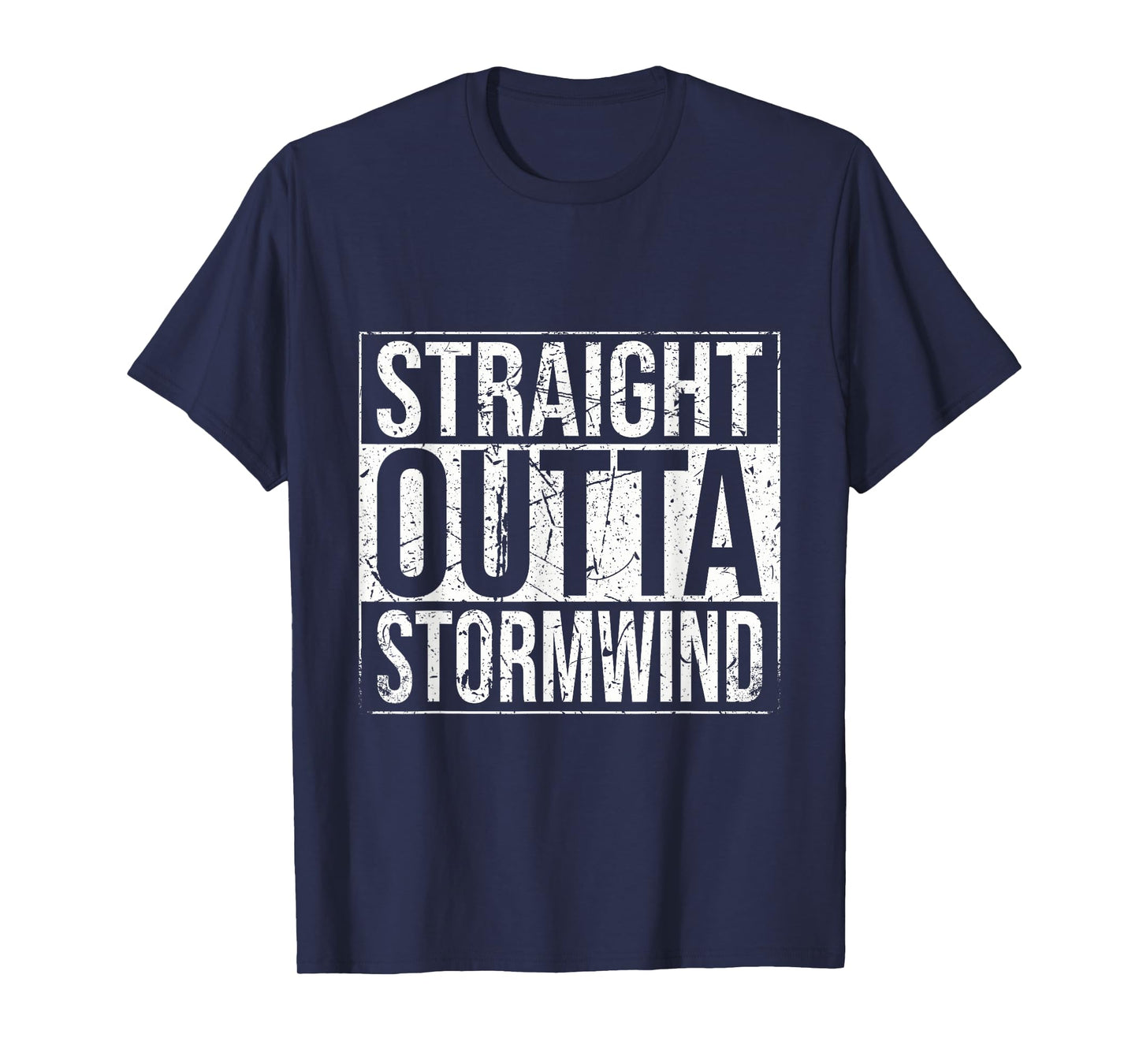 Straight Outta Stormwind Funny WoW Alliance Gamer Vintage T-Shirt