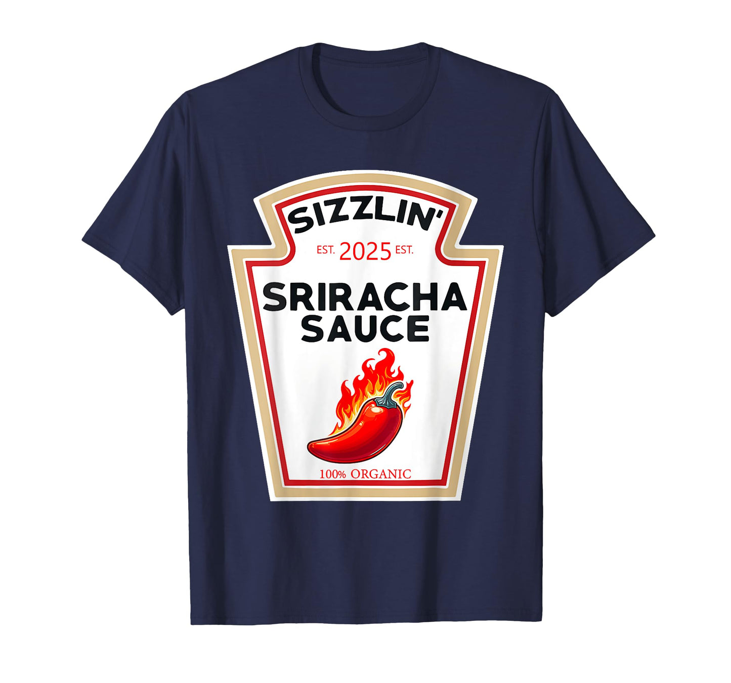 Sriracha Sauce DIY Halloween Costume Matching Men Women Kids T-Shirt