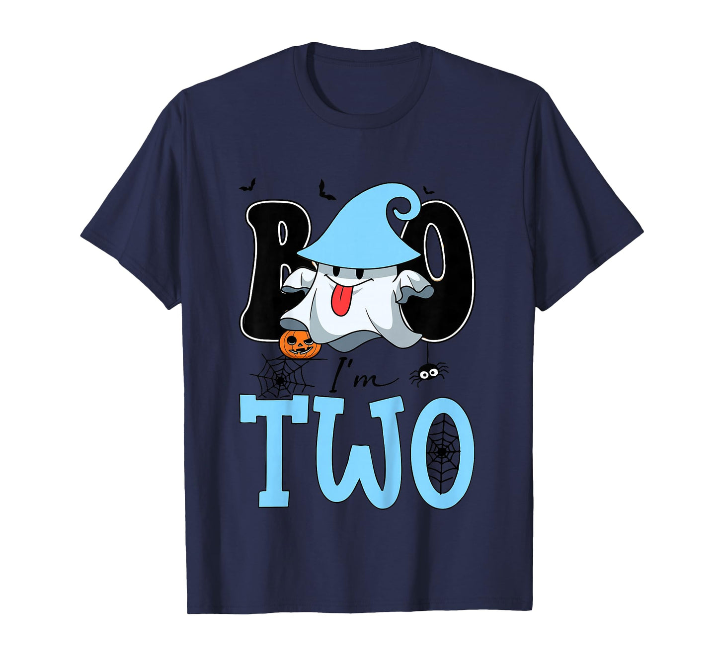 Kid Boo I'm Two 2nd Birthday Ghost Halloween Costume Toddler T-Shirt