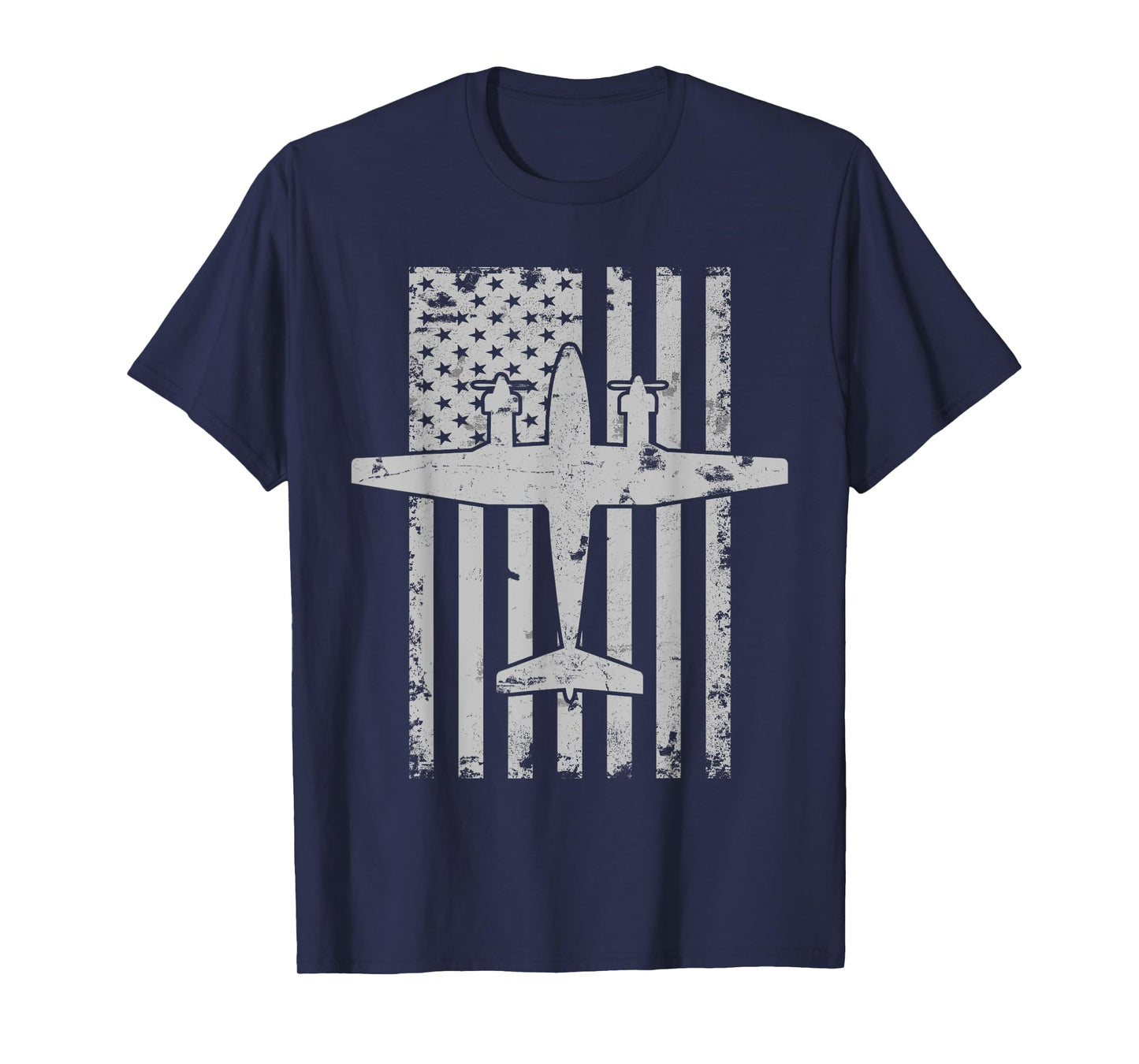 King Air B200 Twin-Engine Airplane Patriotic Pilot T-Shirt T-Shirt