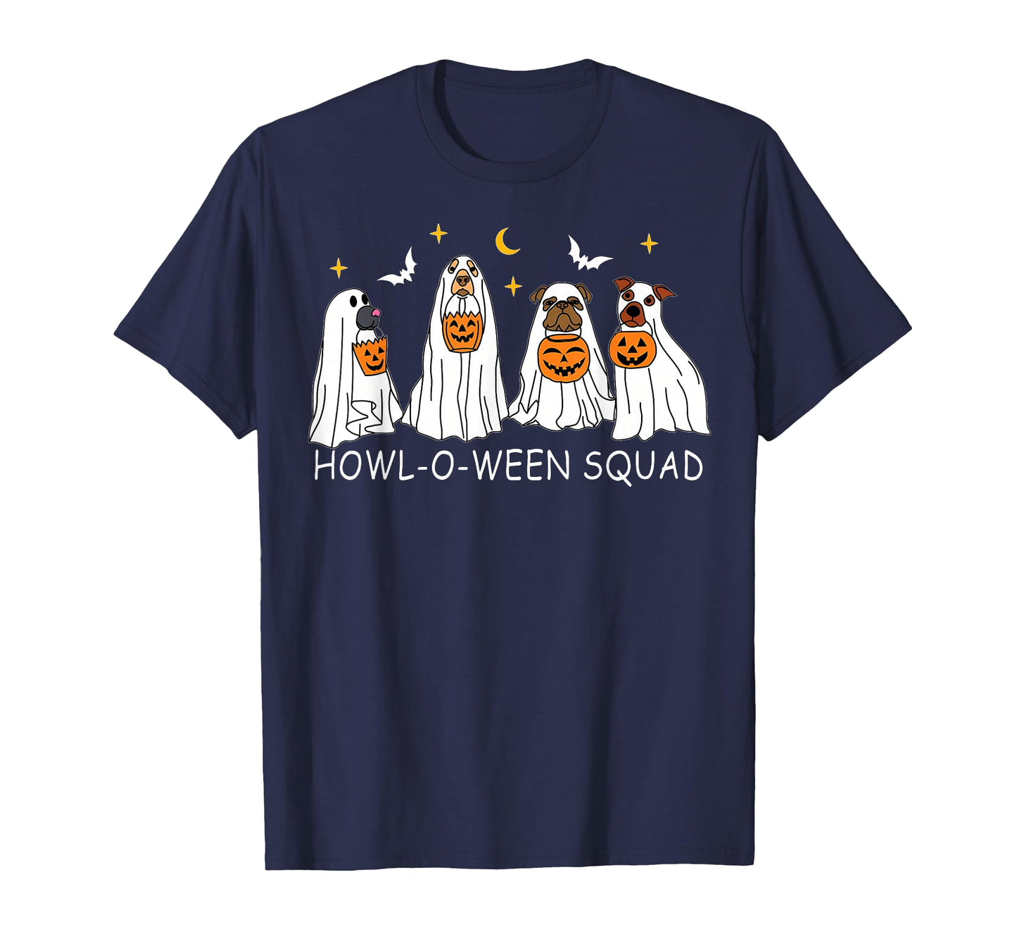 Dog Ghost Cute Dog Dressed As Ghost Funny Halloween Women T-Shirt