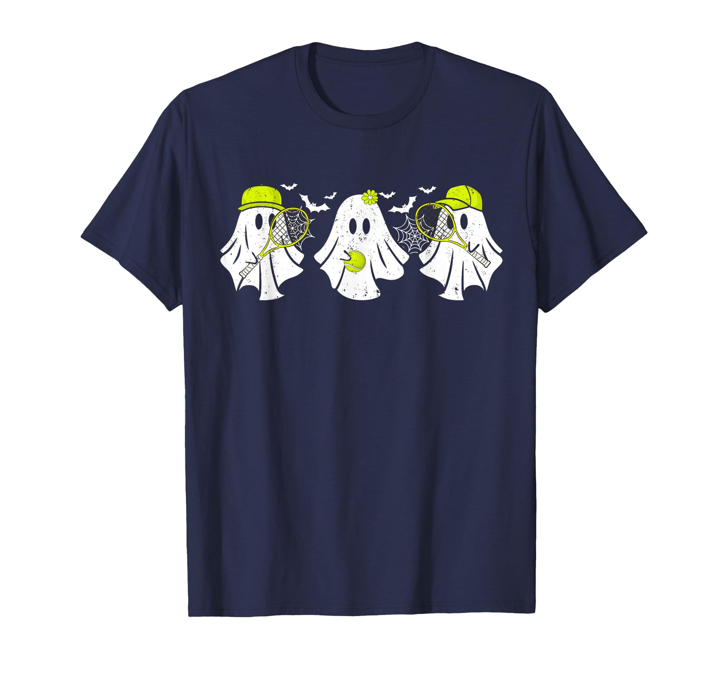 Ghost Tennis Player Funny Halloween Costume For Men Women T-Shirt