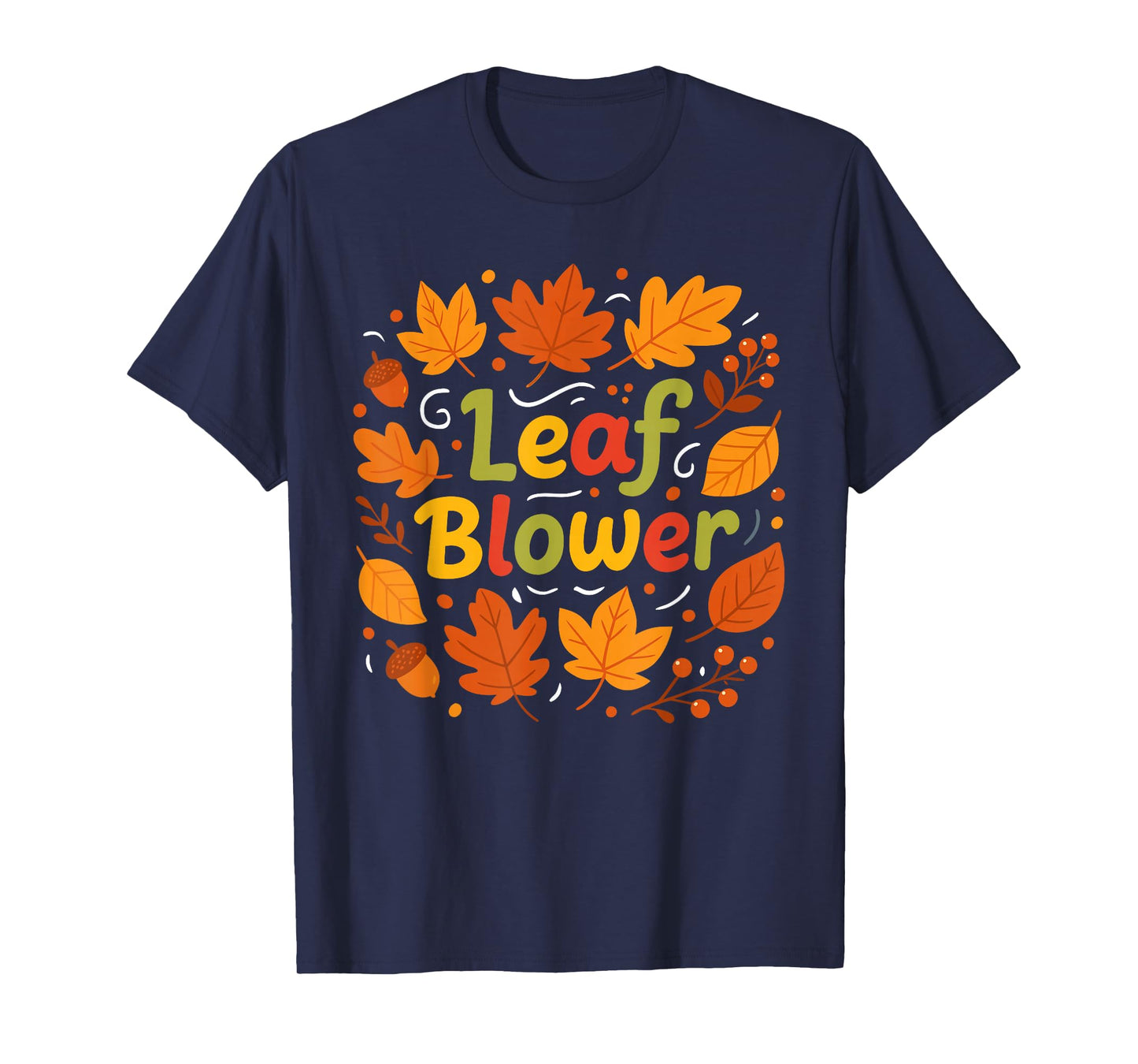 Funny Leaf Blower Couple Matching Fall Halloween T-Shirt