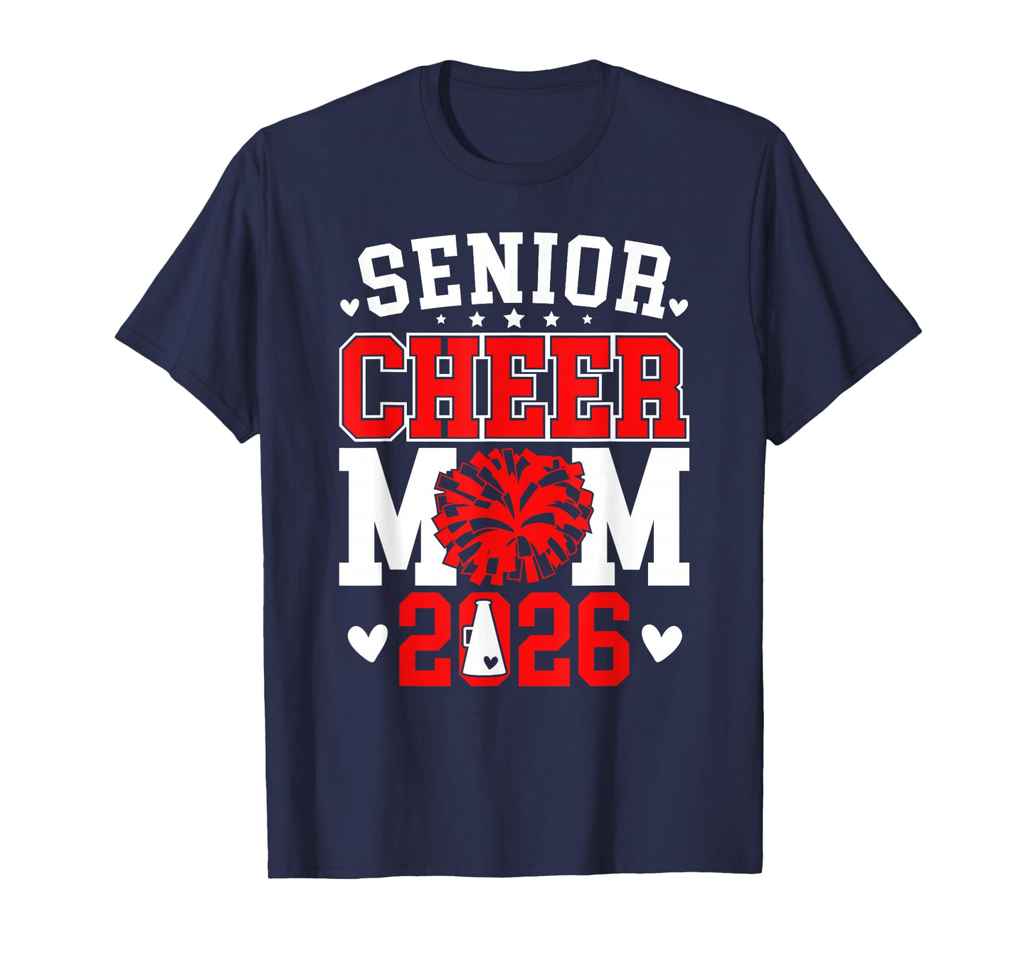 Cheer Senior Mom 2026 Mom Of A Senior Cheerleader Mama 2026 T-Shirt