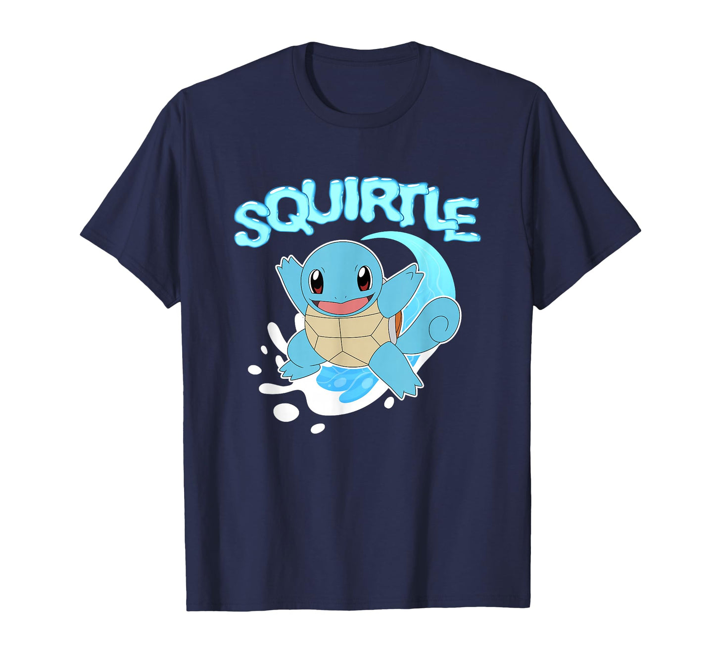 Pokémon Squirtle Riding A Wave Cute Shot T-Shirt
