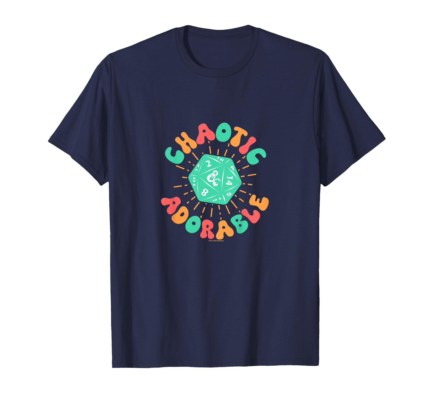 Dungeons & Dragons Chaotic Adorable Dragon Dice Youth Logo T-Shirt