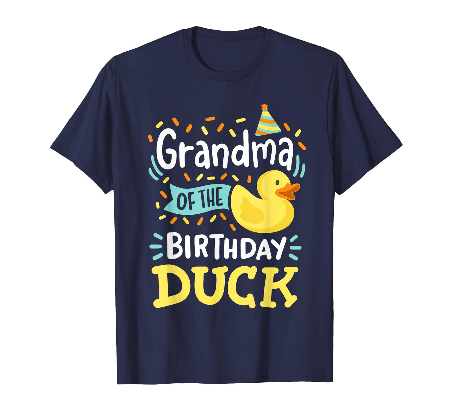 Grandma Of The Birthday Duck Boy Rubber Duck Bday Family T-Shirt