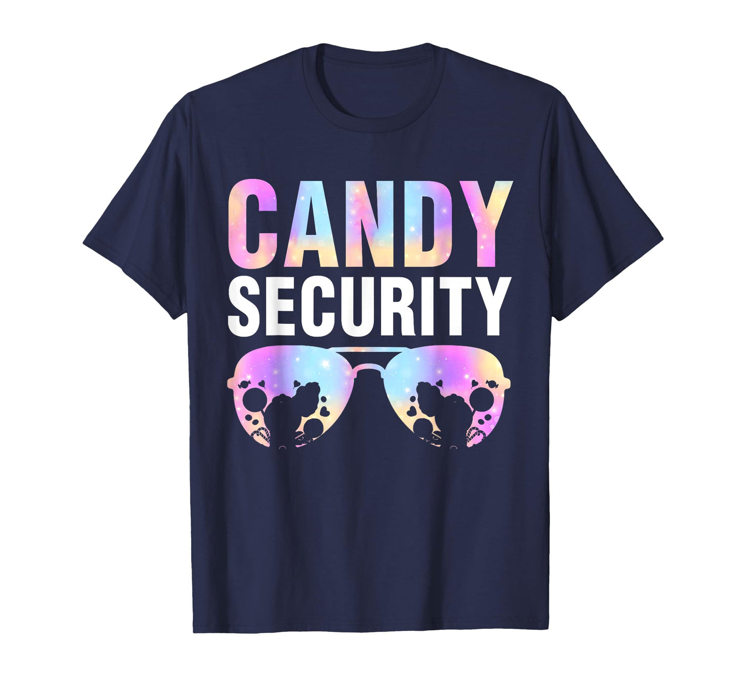 Candy Land Costume Men Candy Crew Funny Candy Security T-Shirt